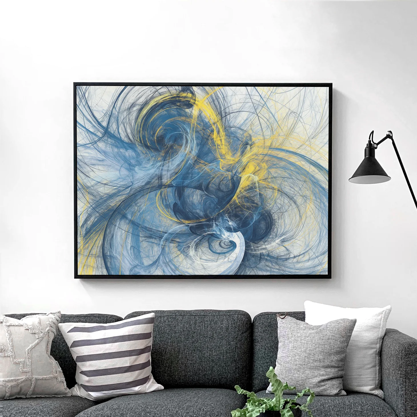 Blue And Yellow Motion Lines - Image 2