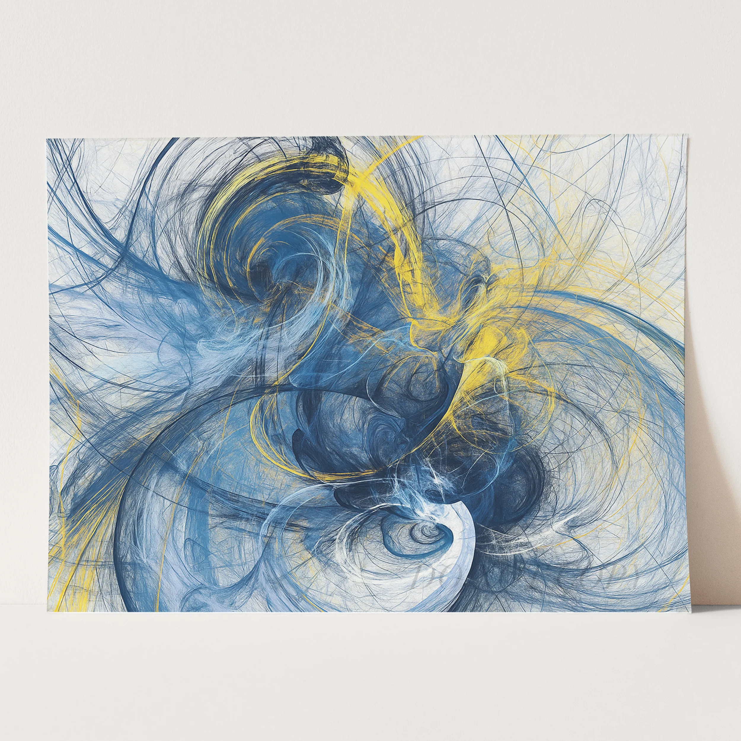 Blue And Yellow Motion Lines - Image 3
