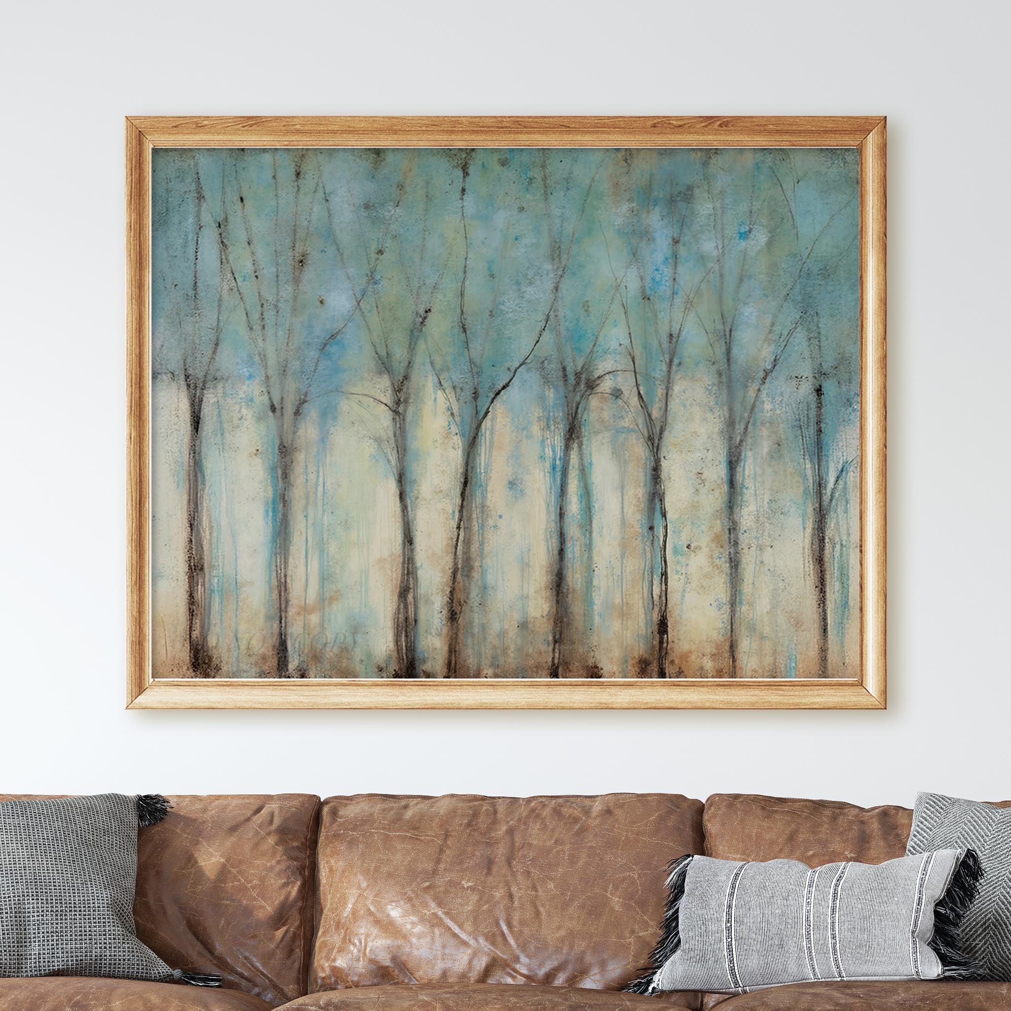 Blue Forest Abstract Trees - Image 2