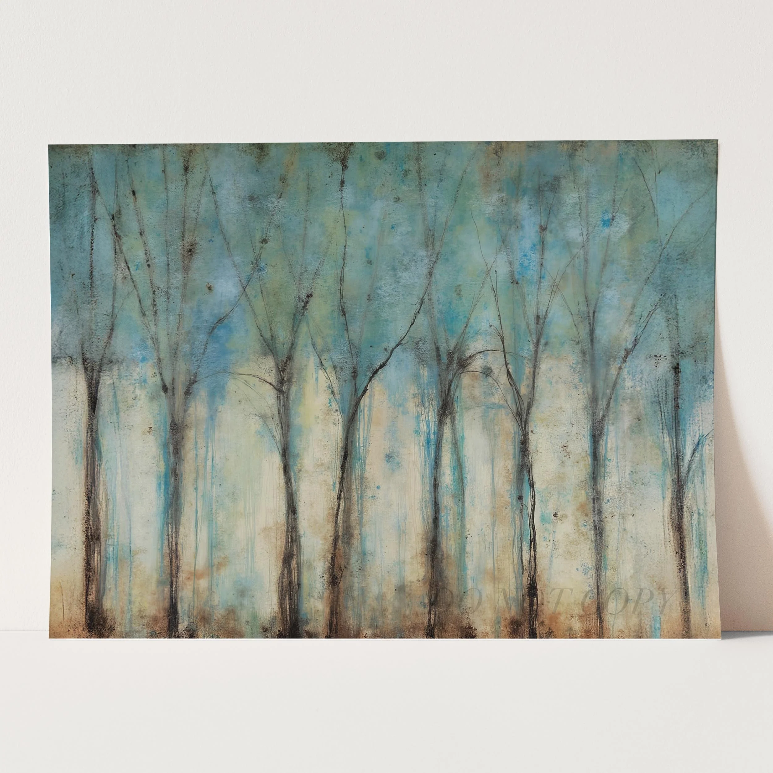 Blue Forest Abstract Trees - Image 3