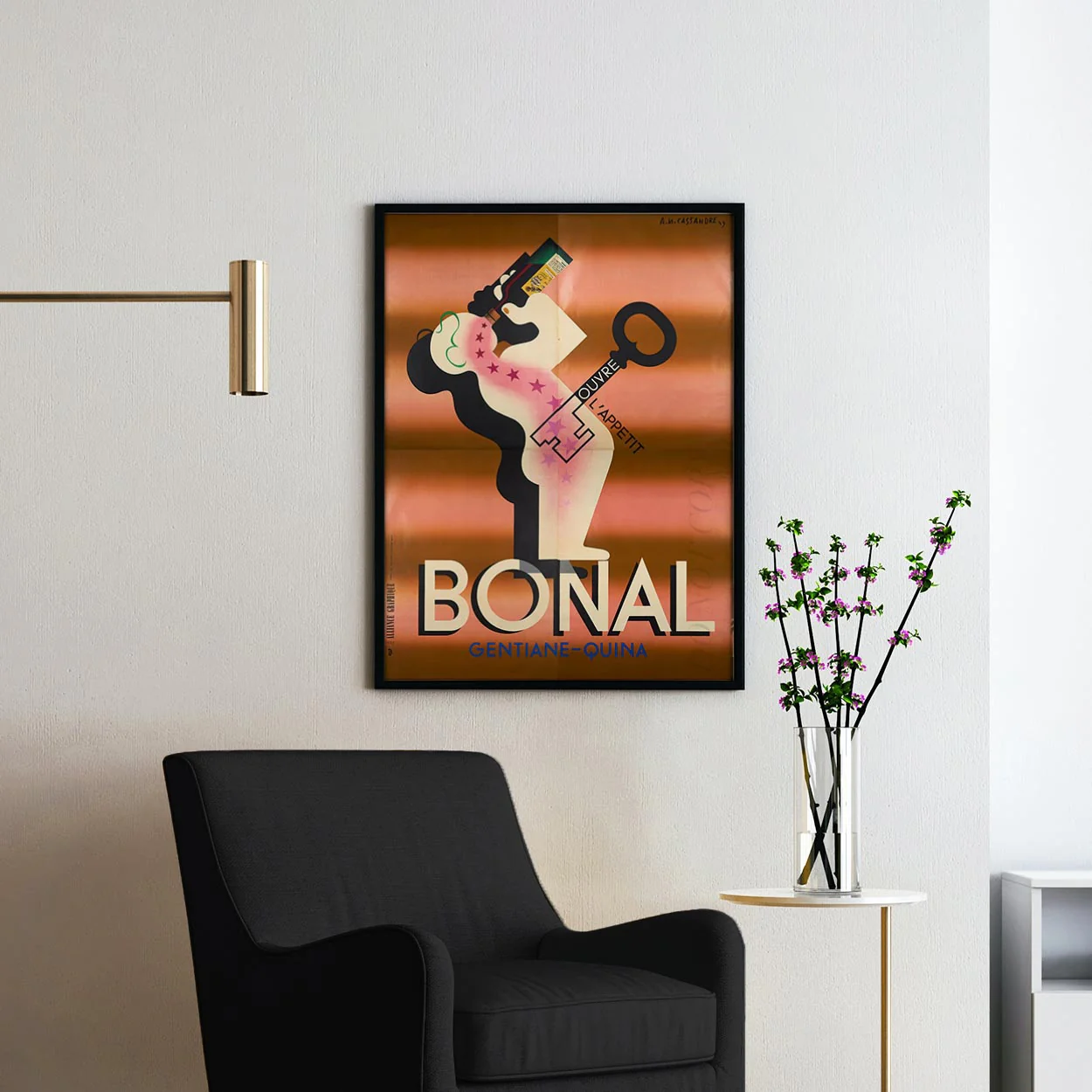 Bonal Ouvre L'Appetit Vintage Advertising Poster - Image 2