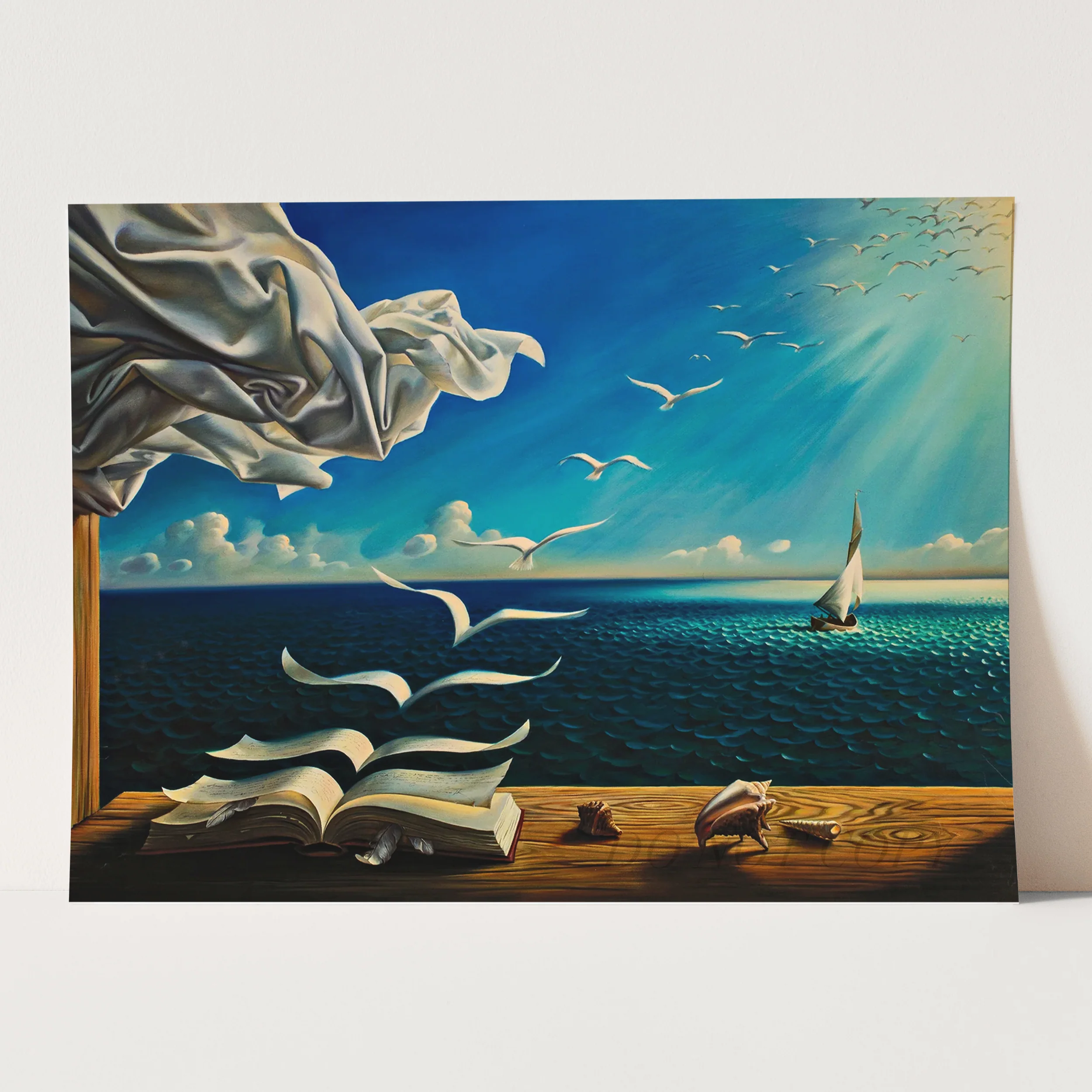 Books to Birds 1931 by Salvador Dali - Image 3
