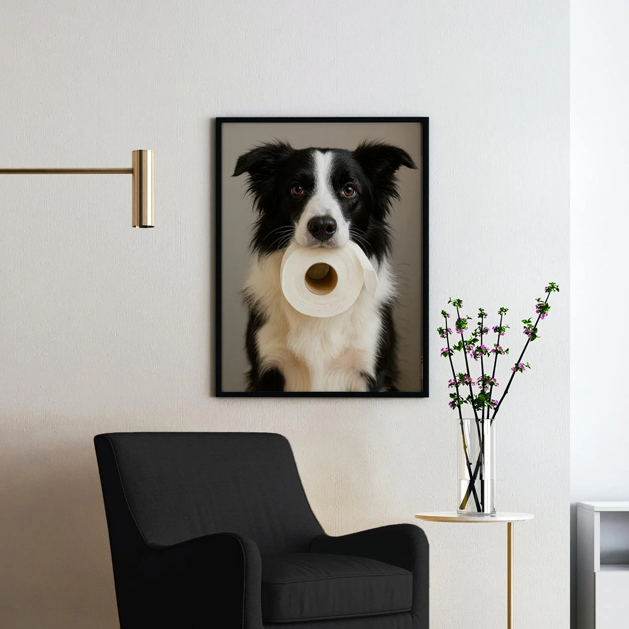 Border Collie Dog Toilet Paper - Image 2