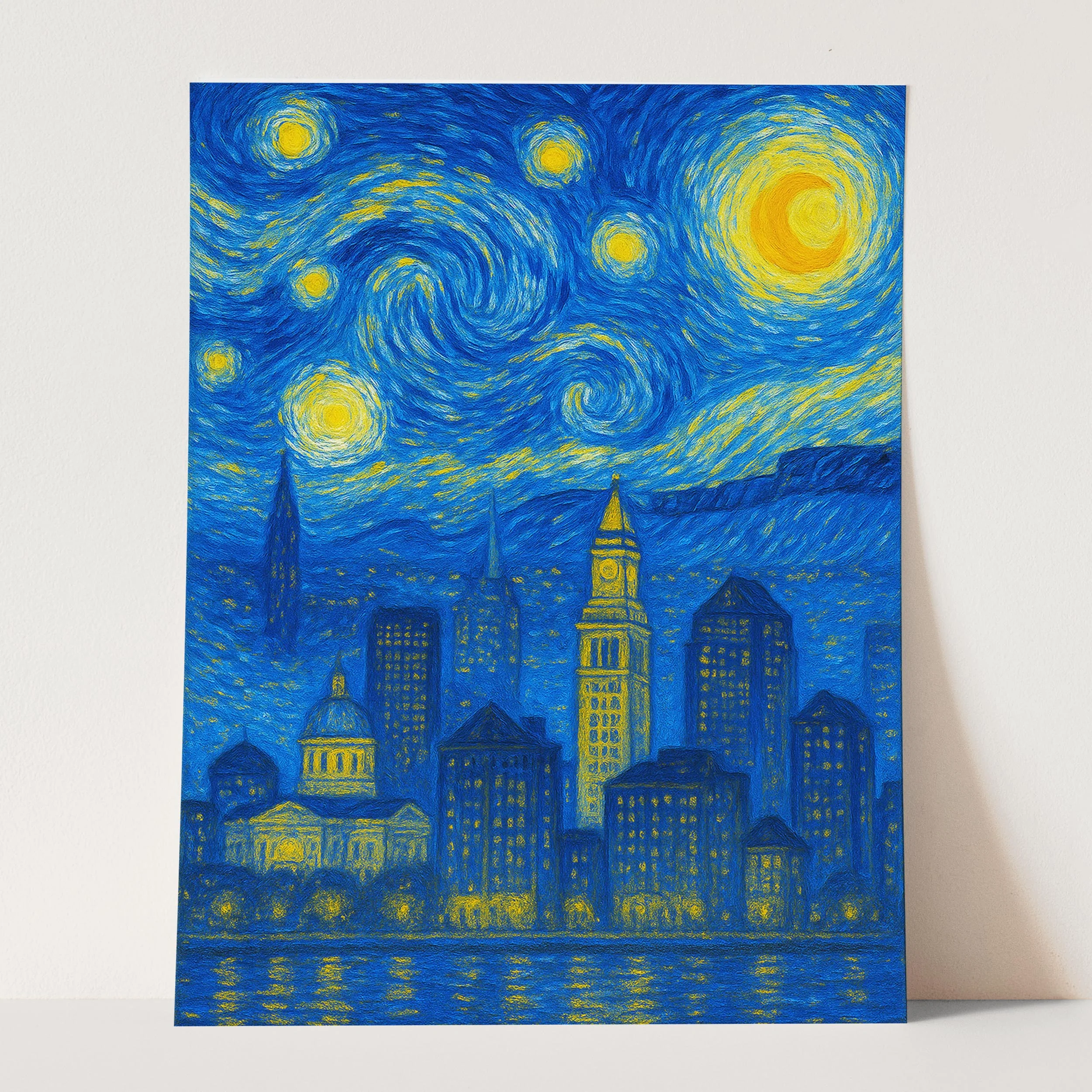 Boston As Van Gogh Starry Night - Image 3