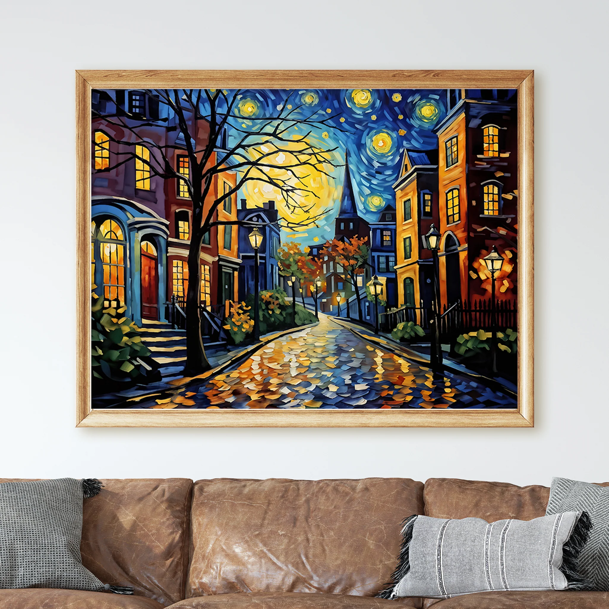 Boston As Van Gogh Starry Night - Image 2