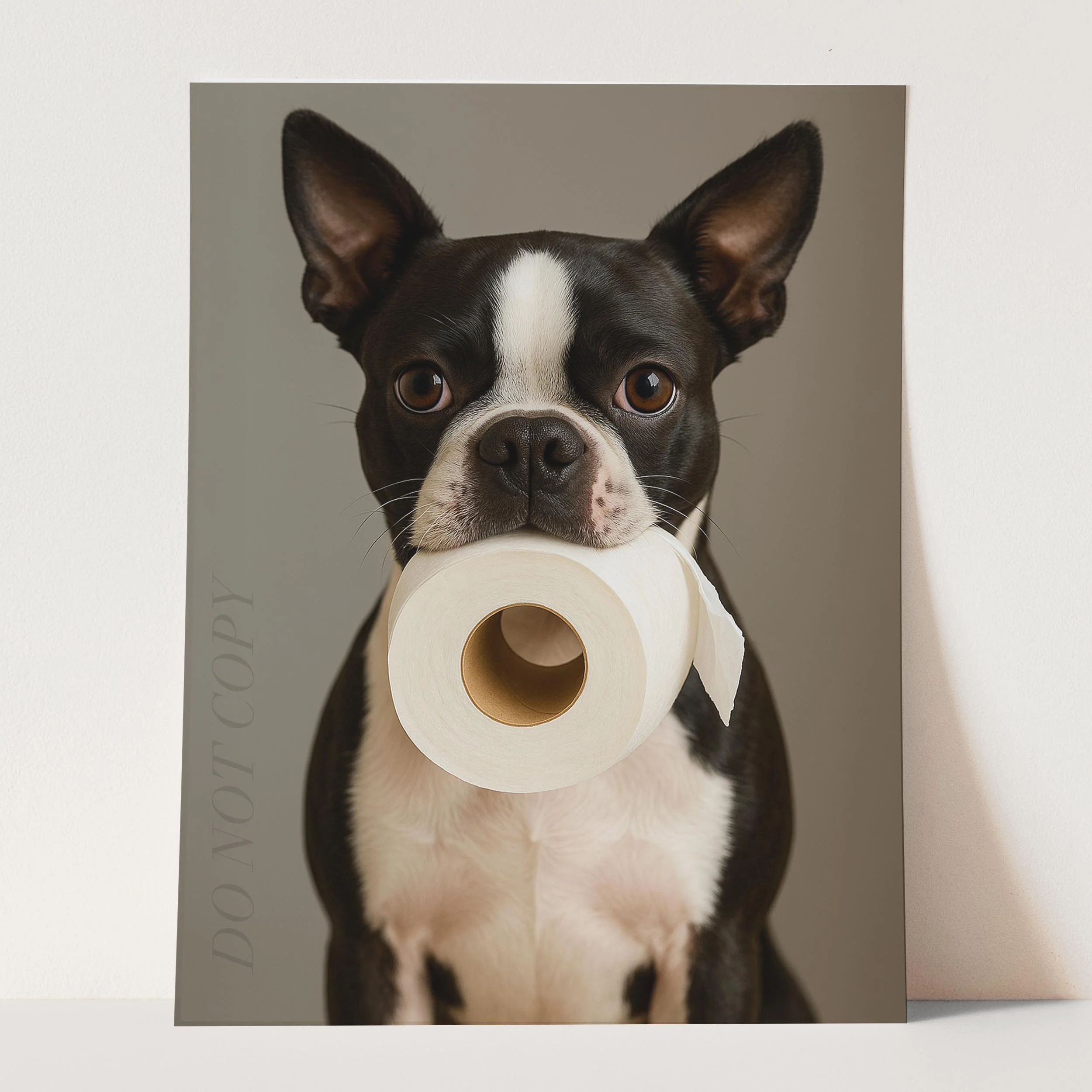 Boston Terrier Dog Toilet Paper - Image 3