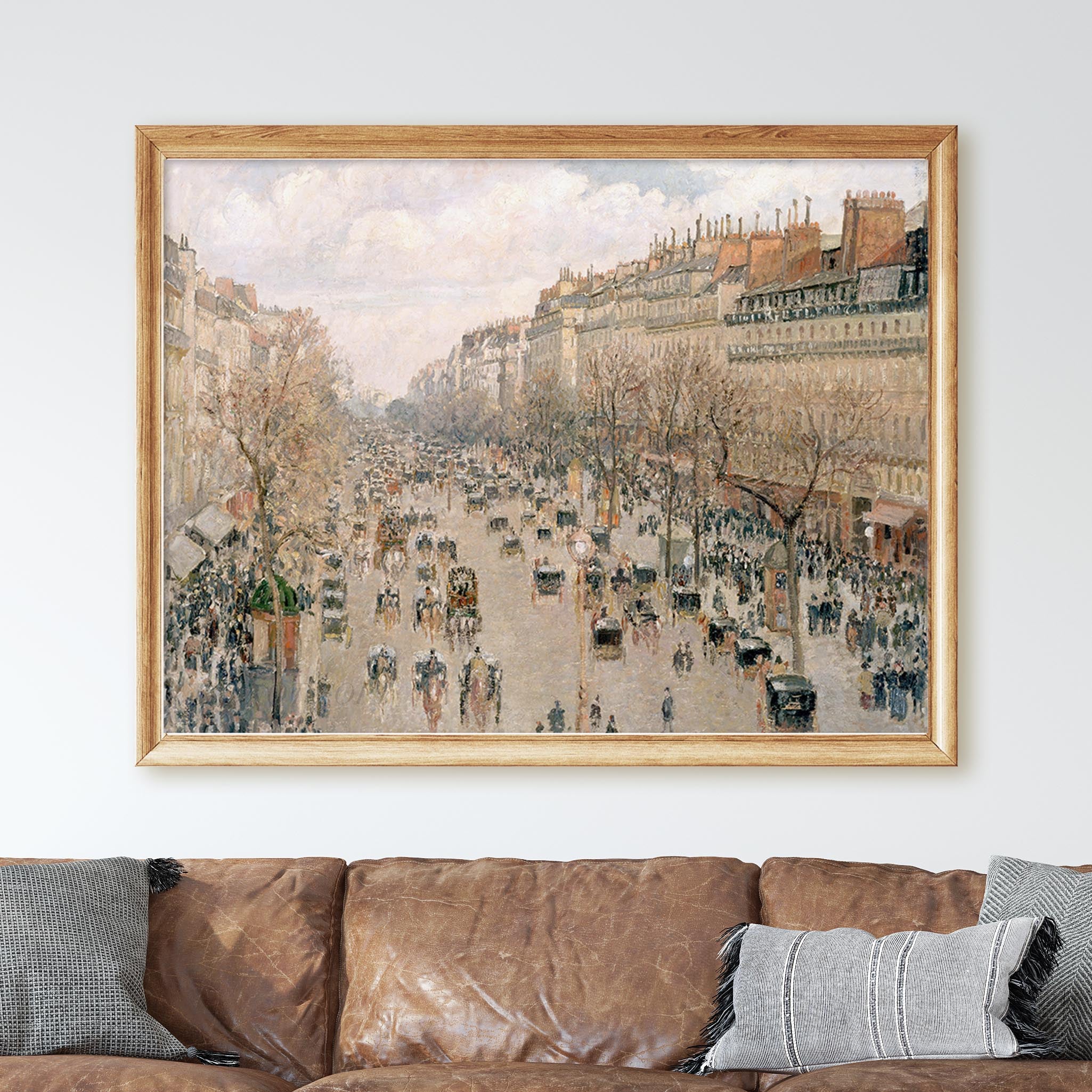 Boulevard Montmartre Afternoon, Sunshine (1897) by Camille Pissarro - Image 2