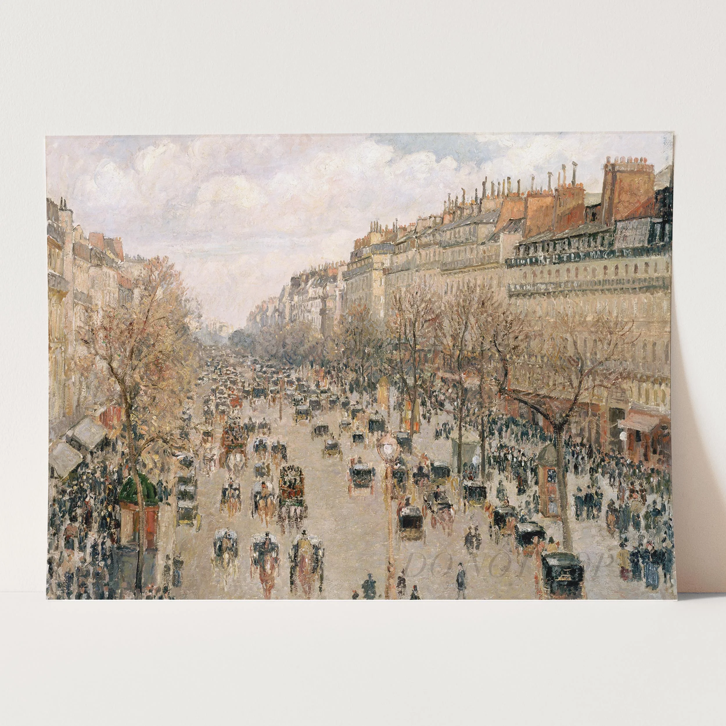Boulevard Montmartre Afternoon, Sunshine (1897) by Camille Pissarro - Image 3
