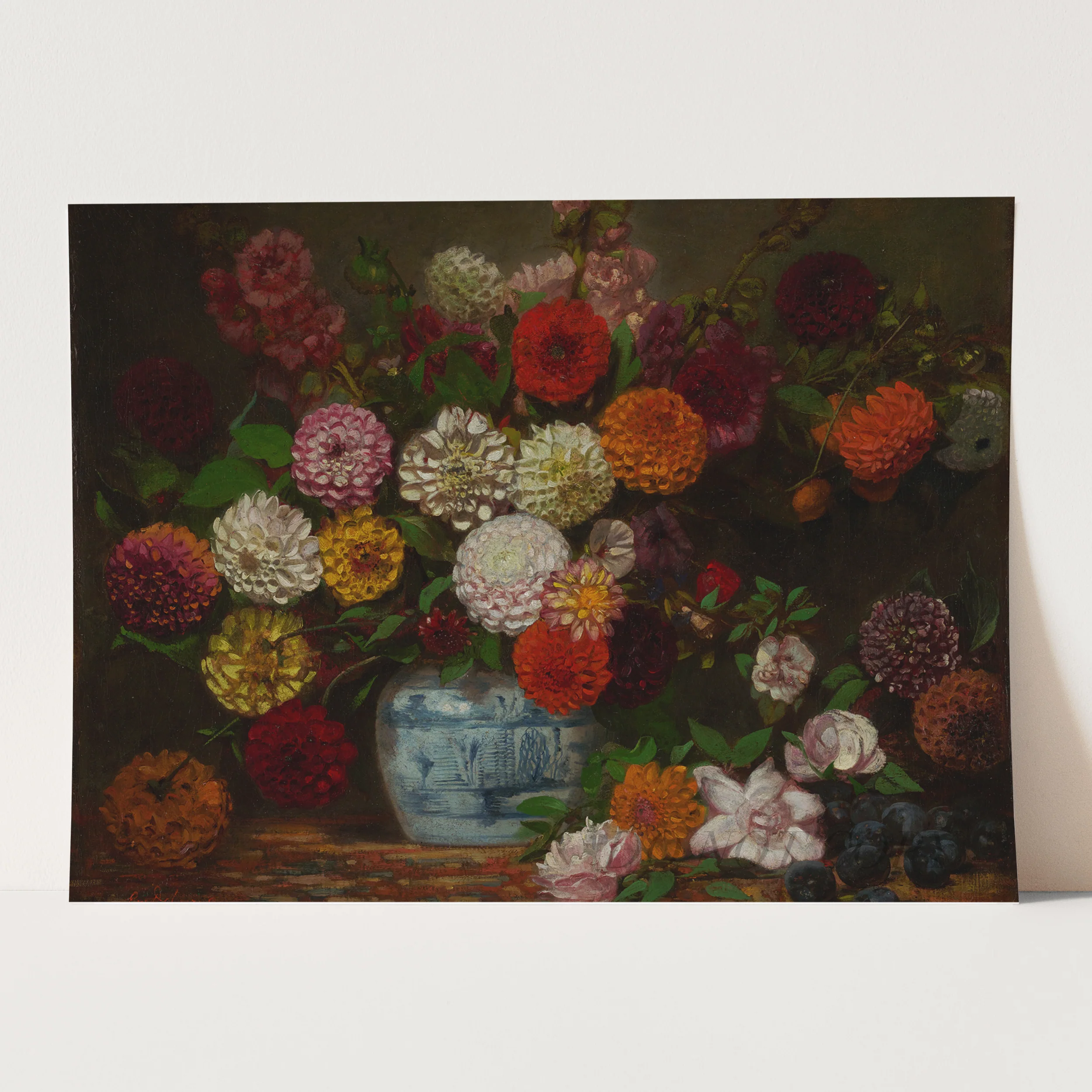 Bouquet of Flowers (1835) by Eugène Delacroix - Image 3