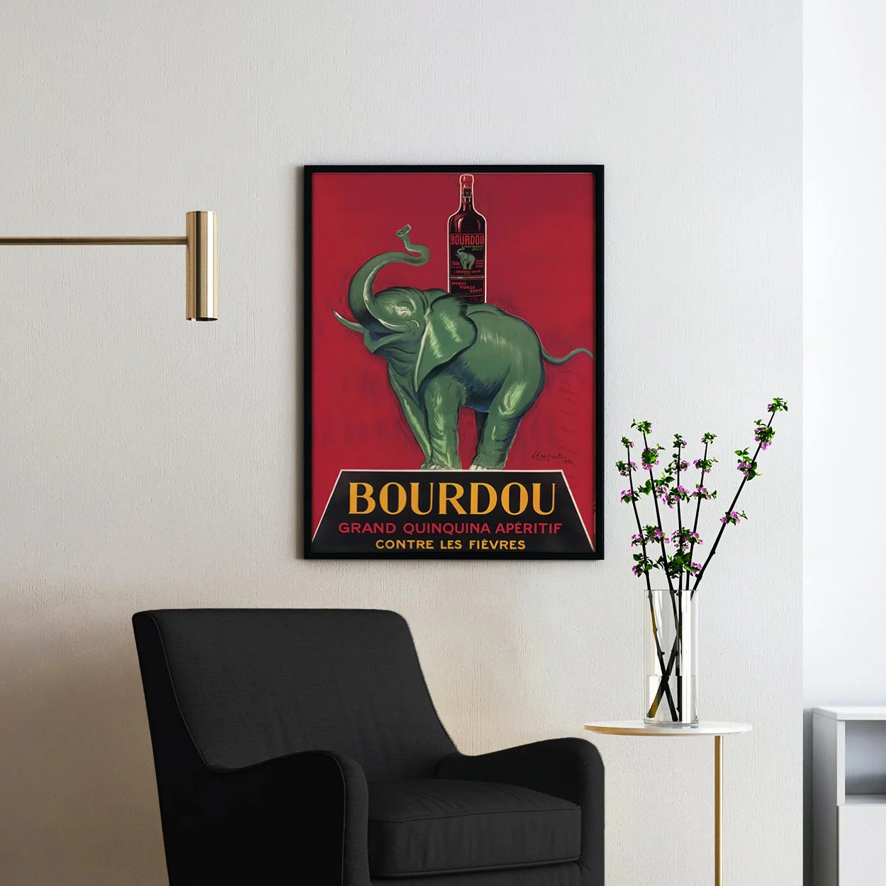 Bourdou Elephant - Vintage Advertising Poster - Image 2