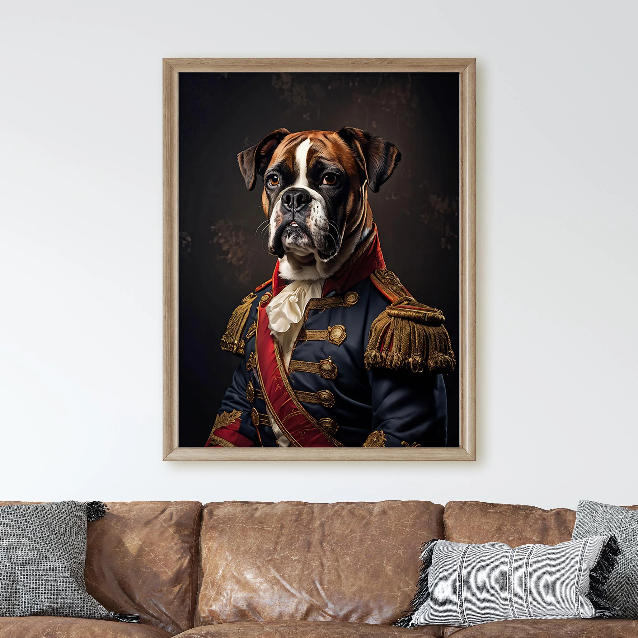 Boxer Dog Aristocrat Portrait - Image 3