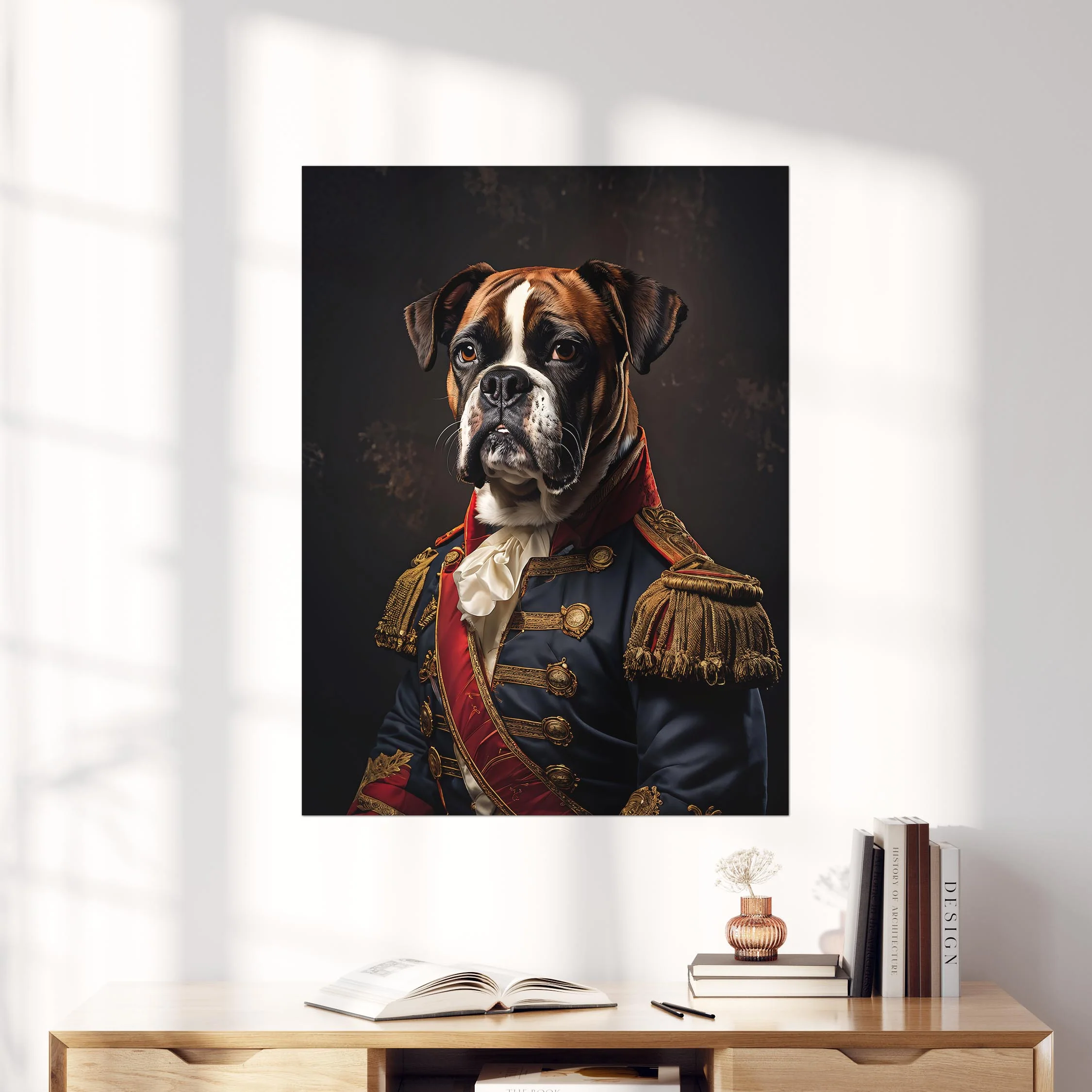 Boxer Dog Aristocrat Portrait - Image 4