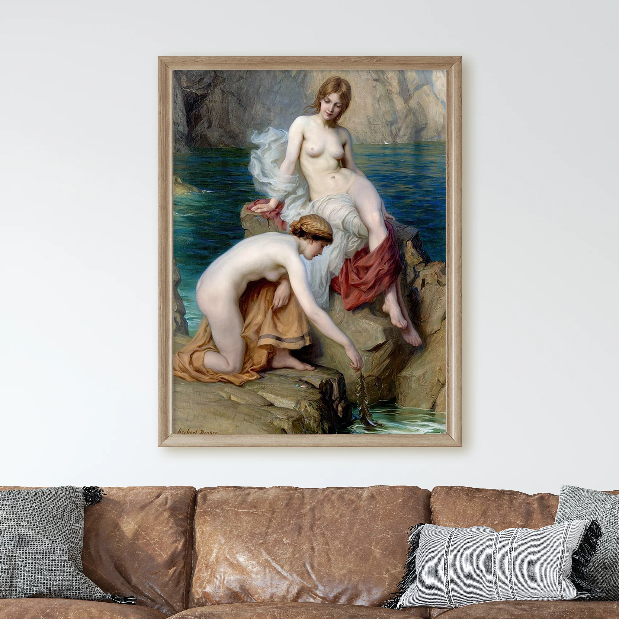 By Summer Seas (1912) by Herbert James Draper - Image 2