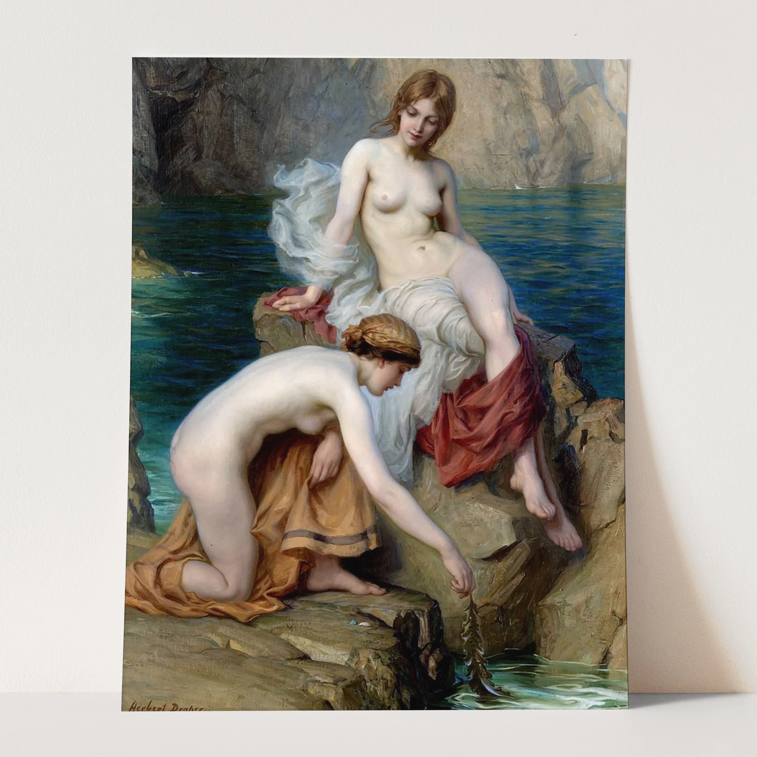 By Summer Seas (1912) by Herbert James Draper - Image 3