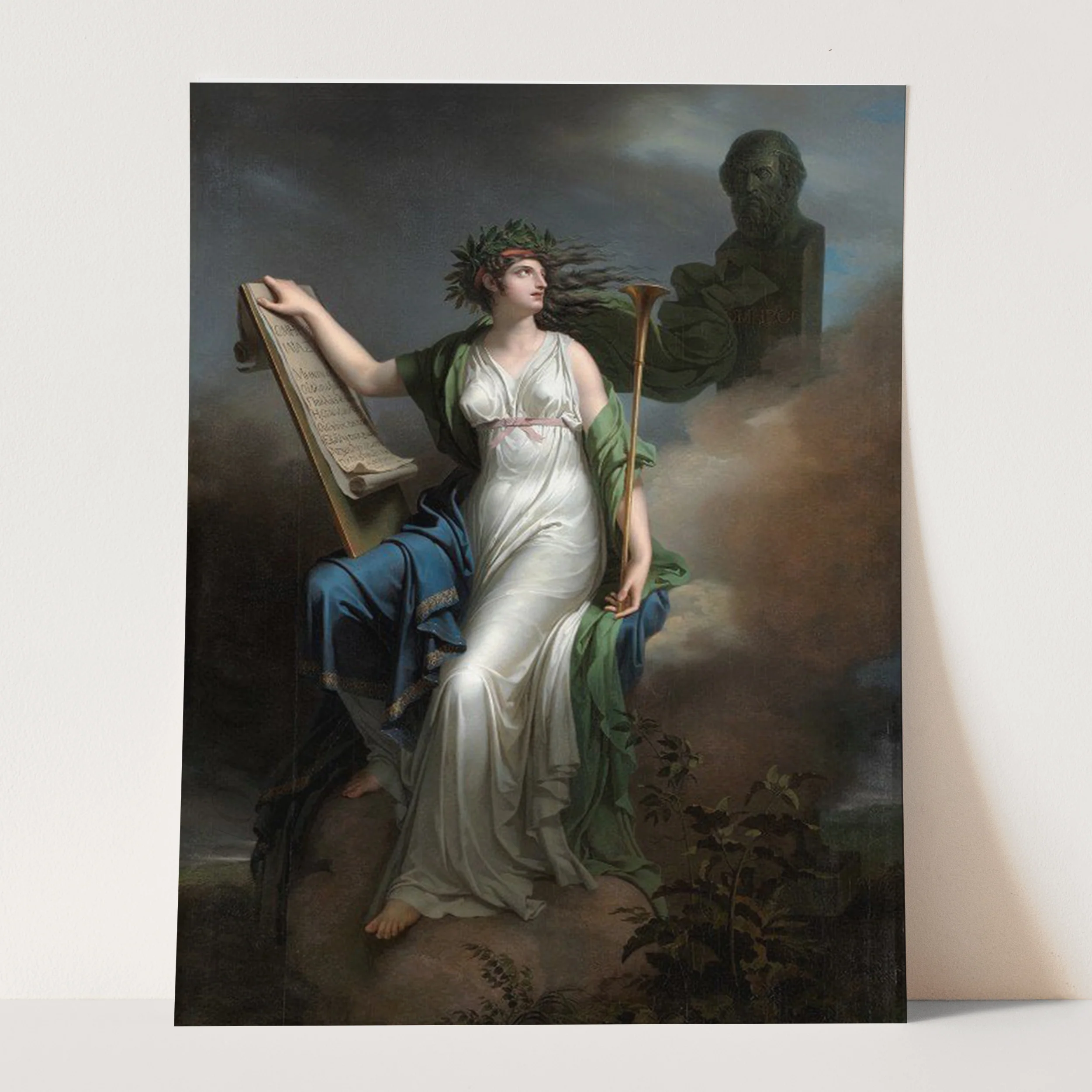 Calliope, Muse of Epic Poetry (1798) by Charles Meynier - Image 3
