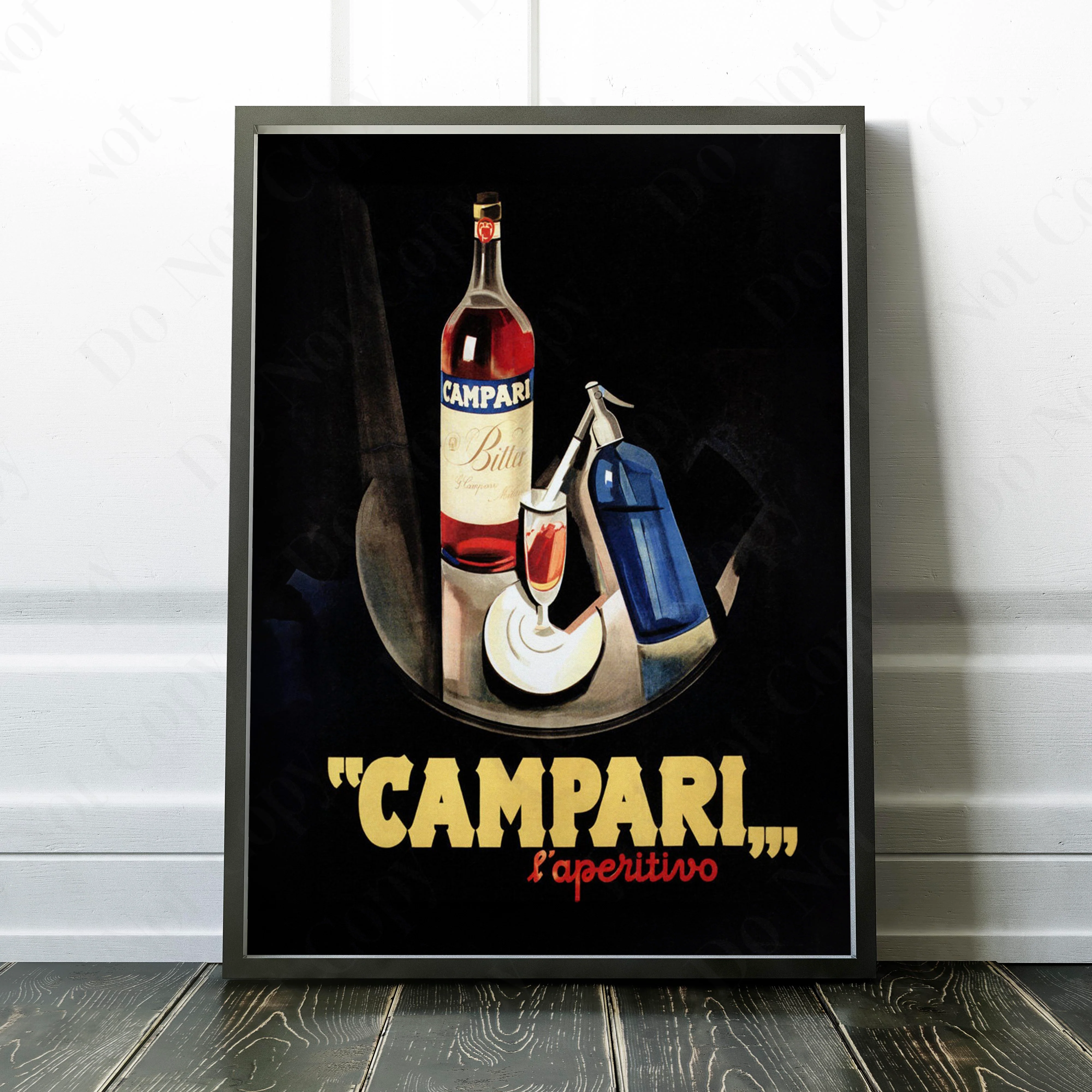 Campari Aperitif Aperitivo Vintage Advertising