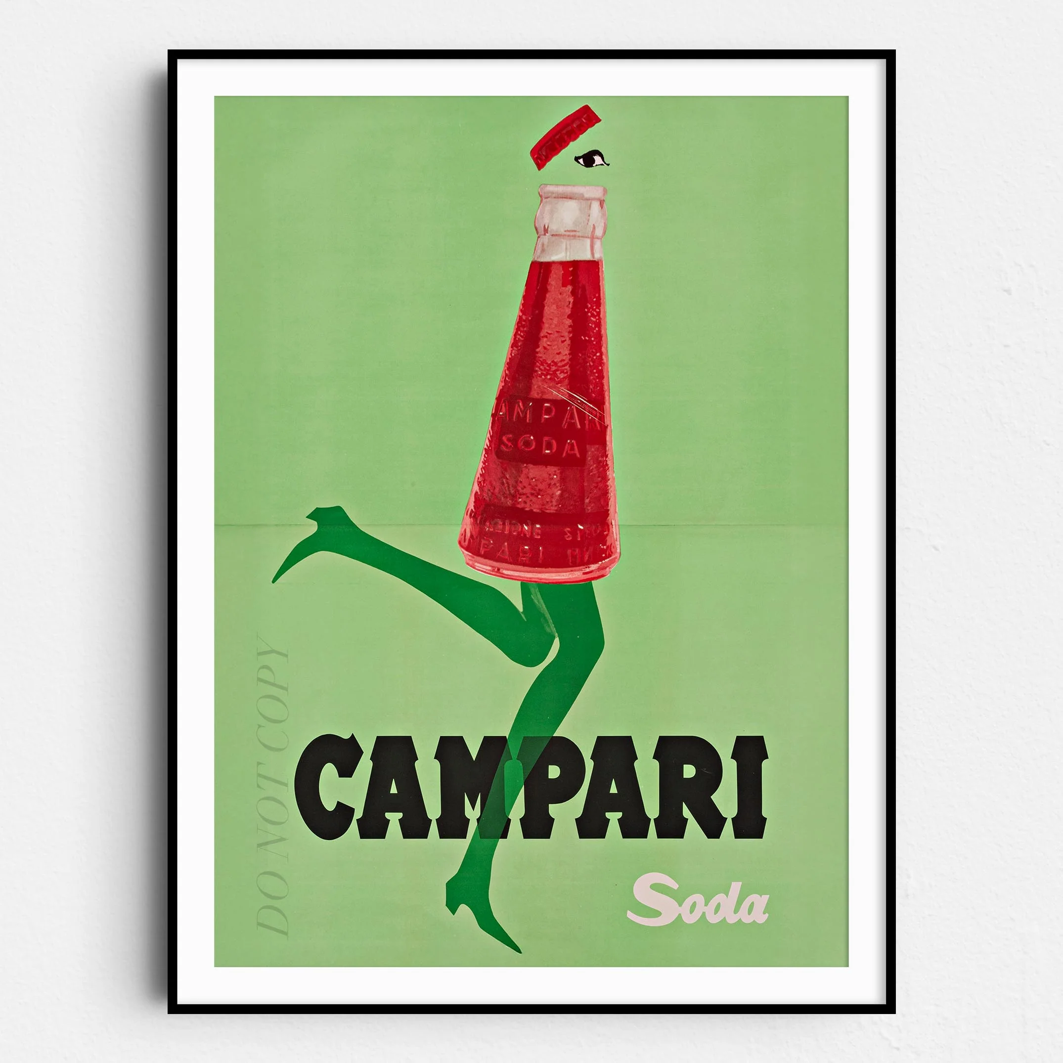 Campari Soda Poster Corre Col Tempo 1968