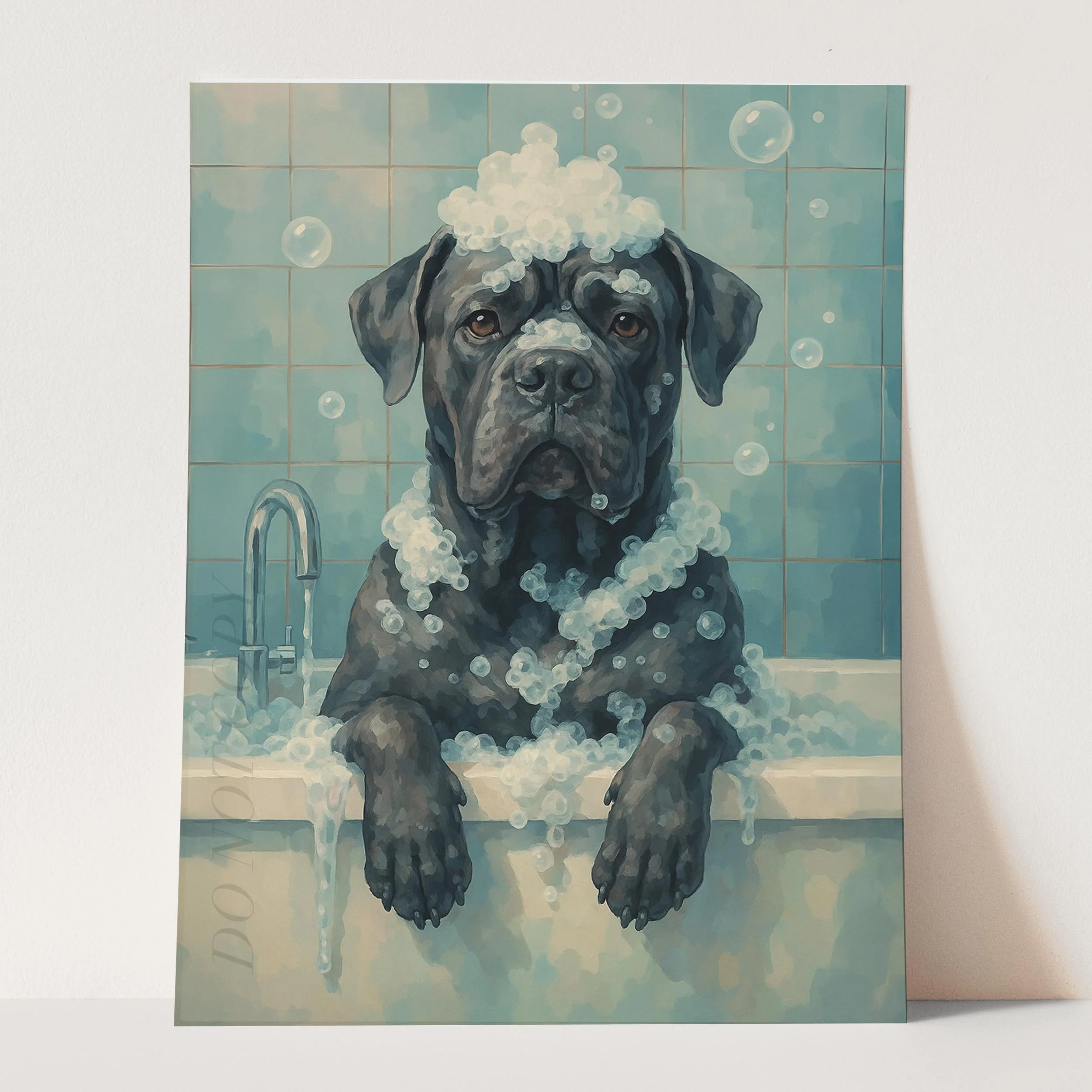 Cane Corso Dog Bathtub Bubble Bath - Image 3