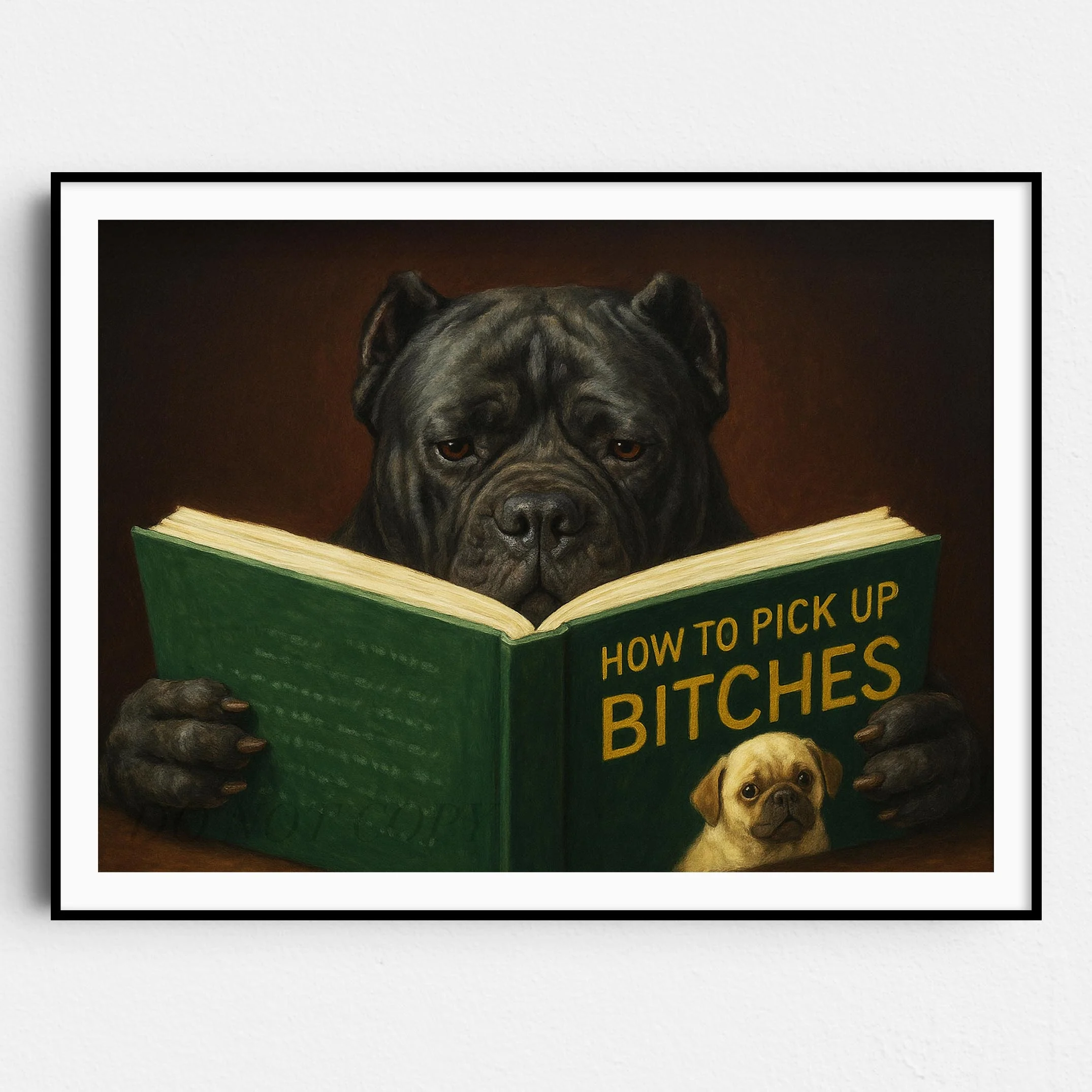 Cane Corso Dog Reading Dating Book