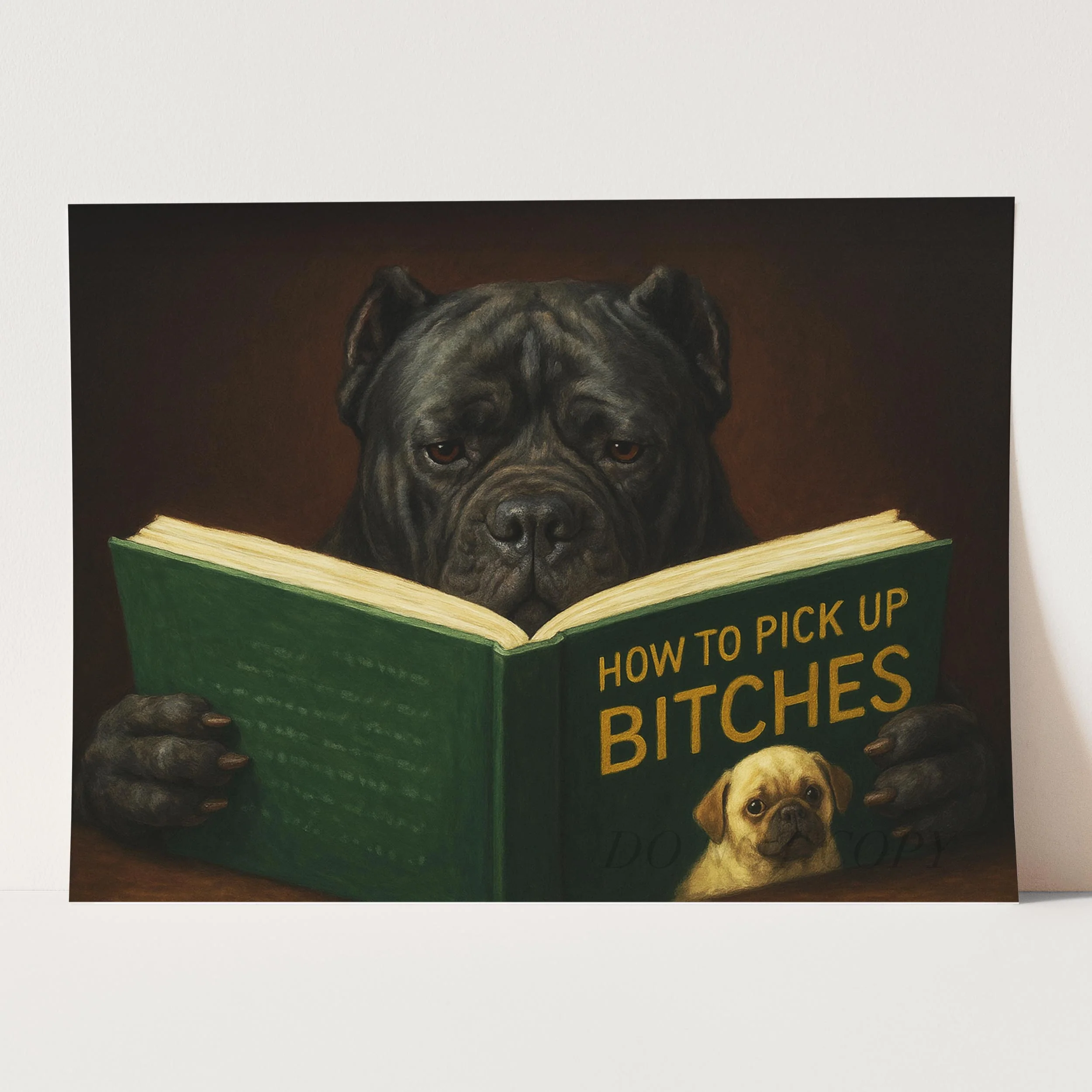 Cane Corso Dog Reading Dating Book - Image 3