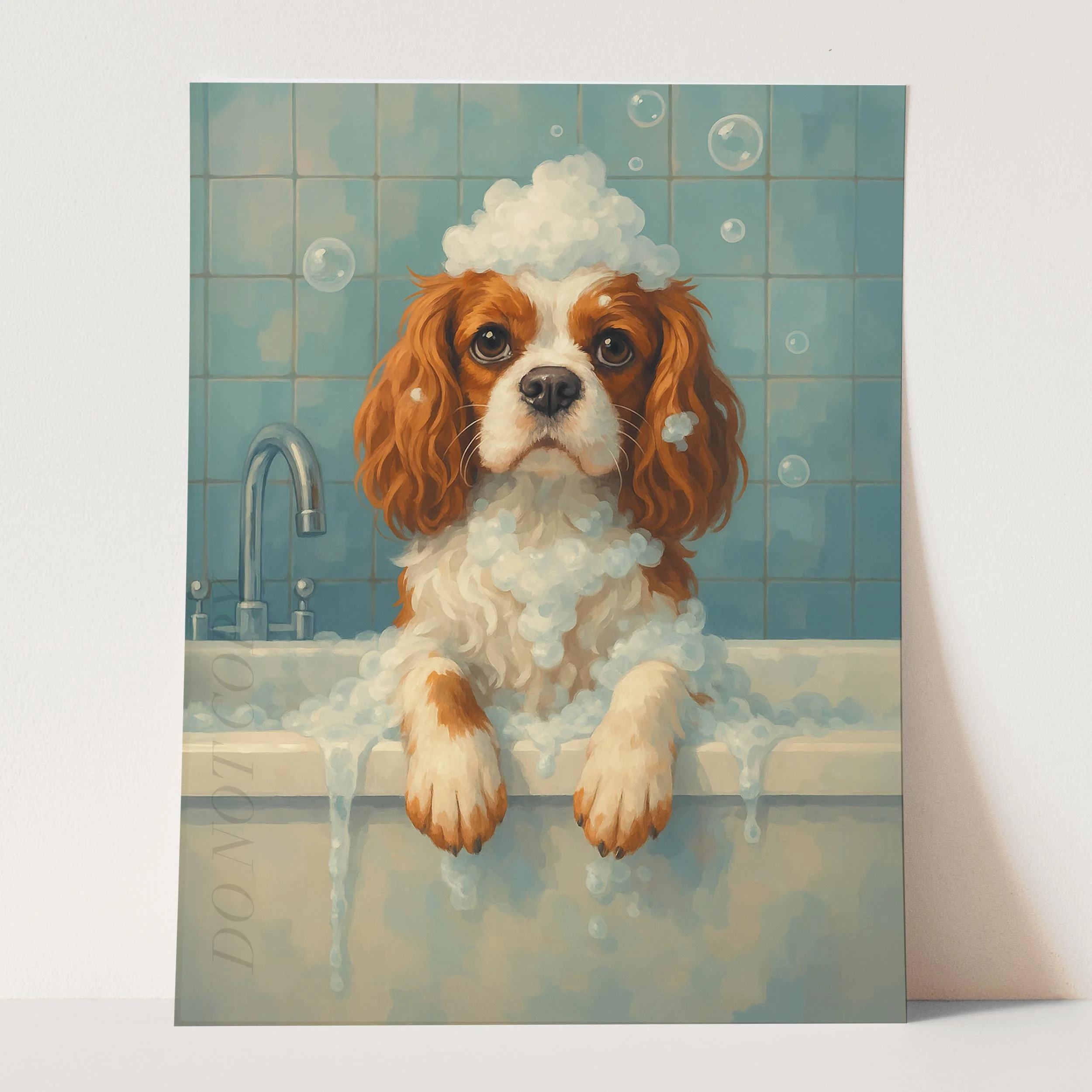 Cavalier King Charles Dog Bathtub Bubble Bath - Image 3