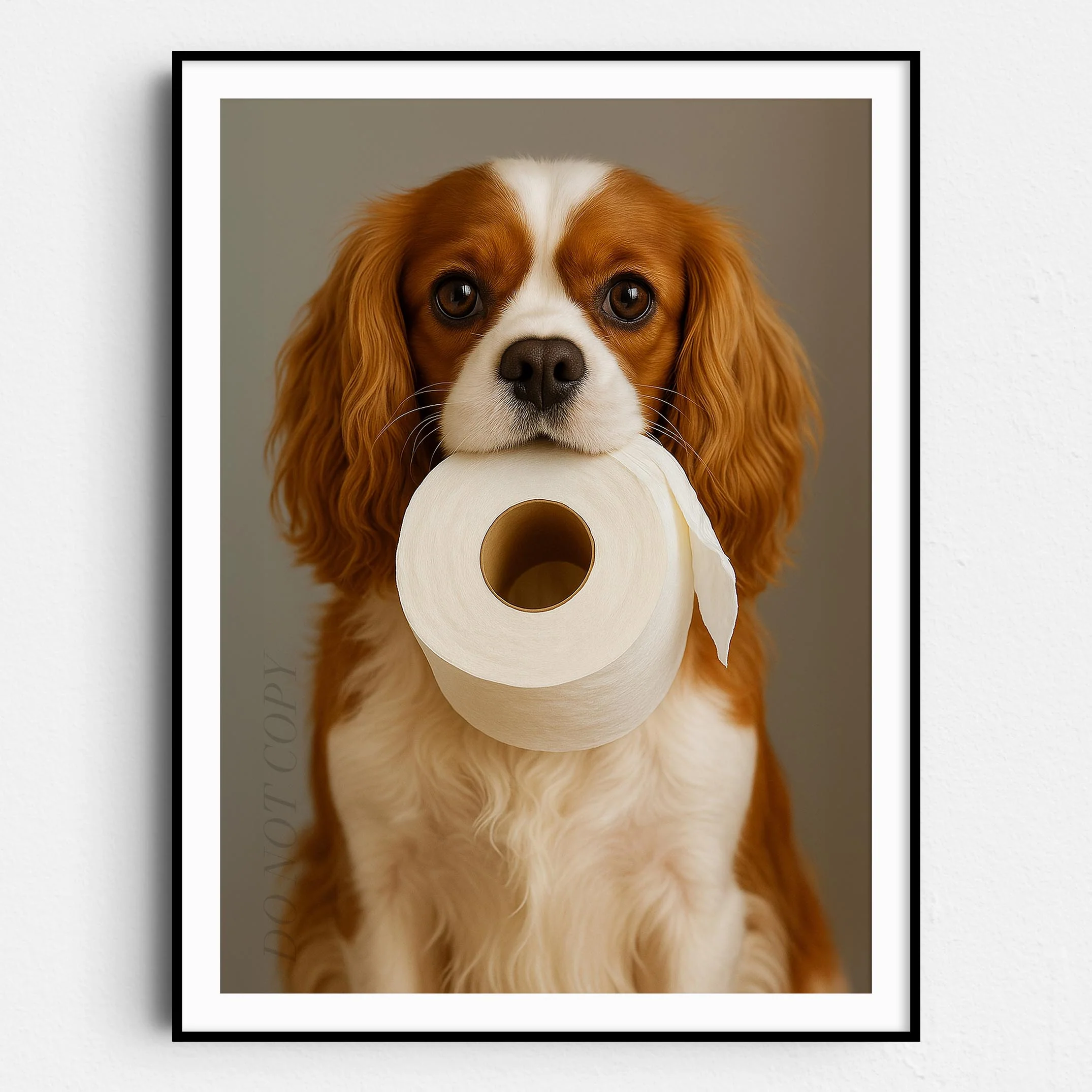 Cavalier King Charles Dog Toilet Paper