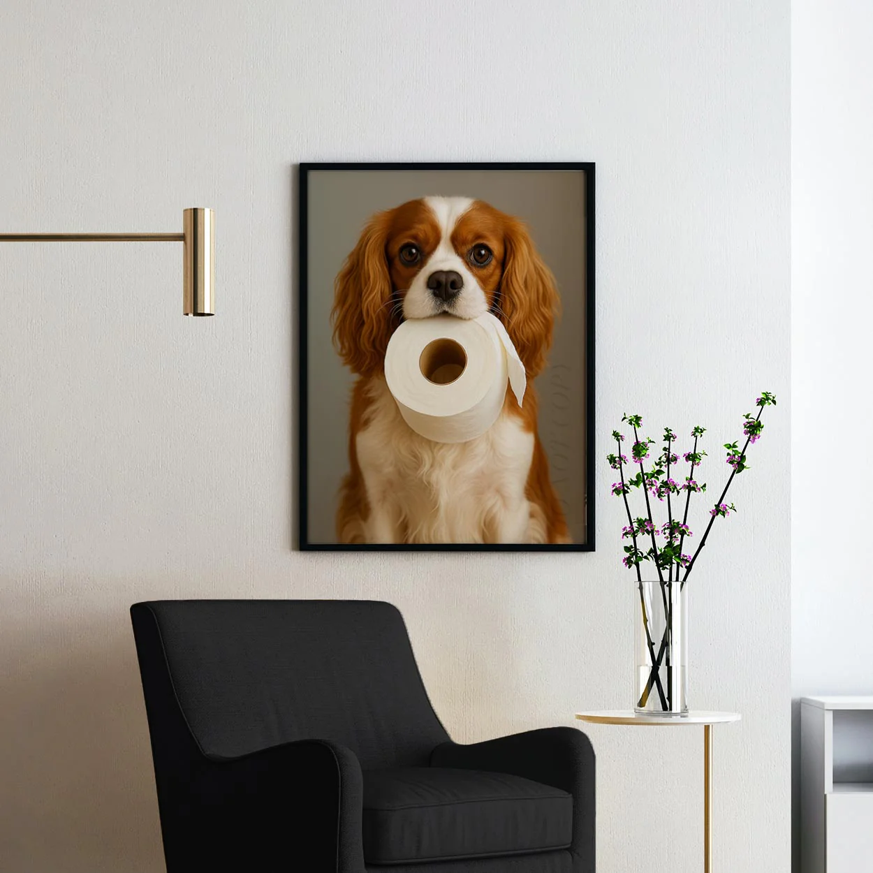 Cavalier King Charles Dog Toilet Paper - Image 2