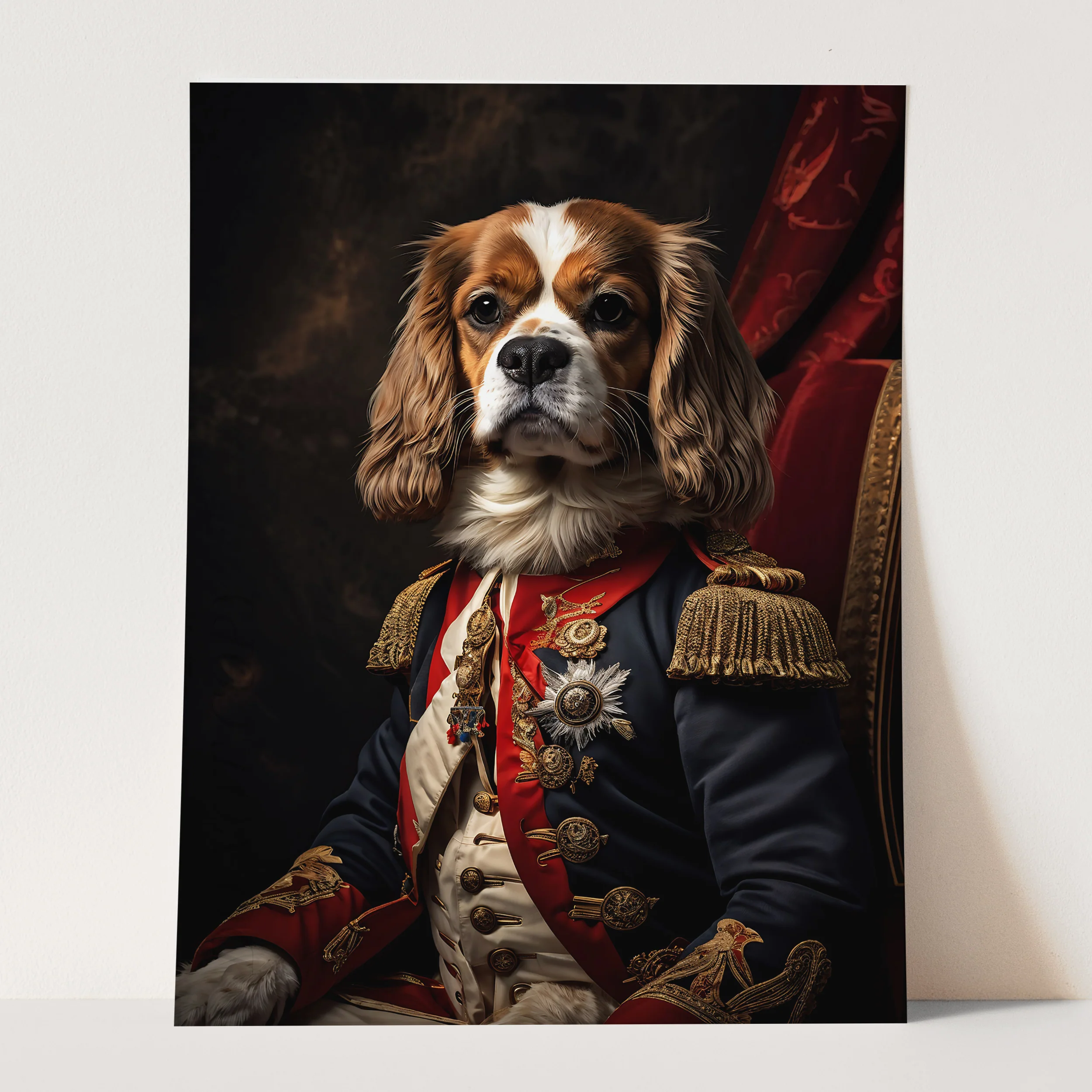 Cavalier King Charles Spaniel Aristocrat Portrait - Image 3