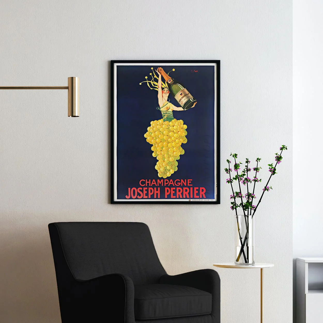 Champagne Joseph Perrier Vintage Ad Poster - Image 2