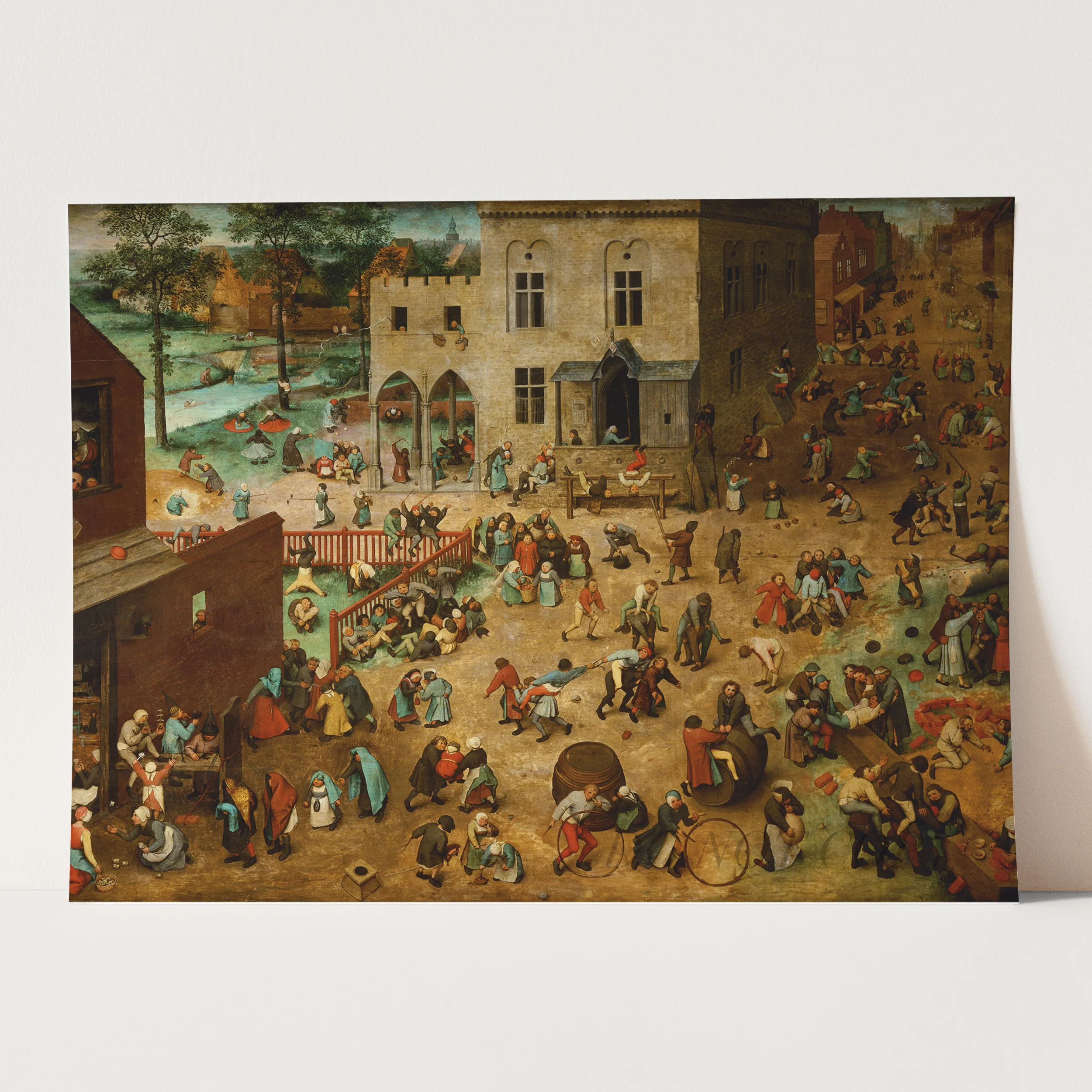 Children's Games (1560) by Pieter Bruegel the Elder - Image 3