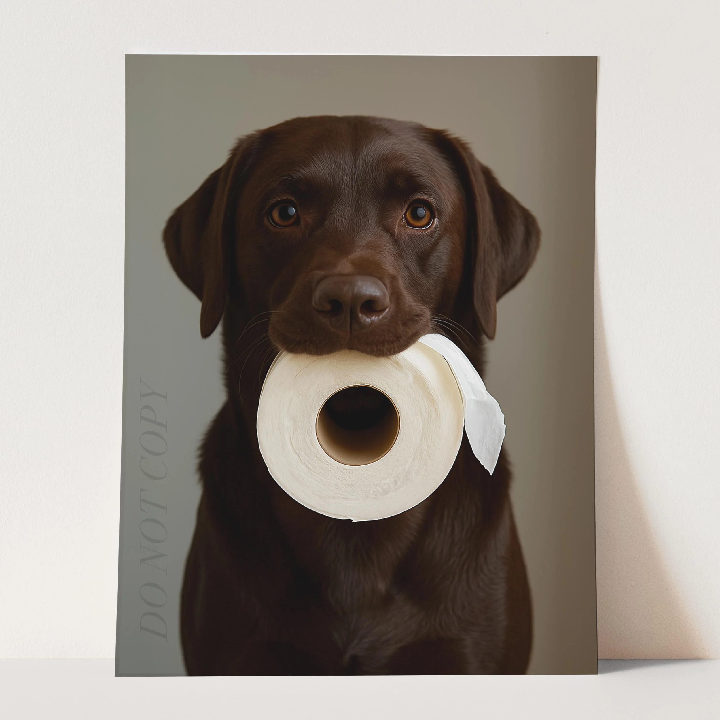 Chocolate Labrador Dog Toilet Paper - Image 3