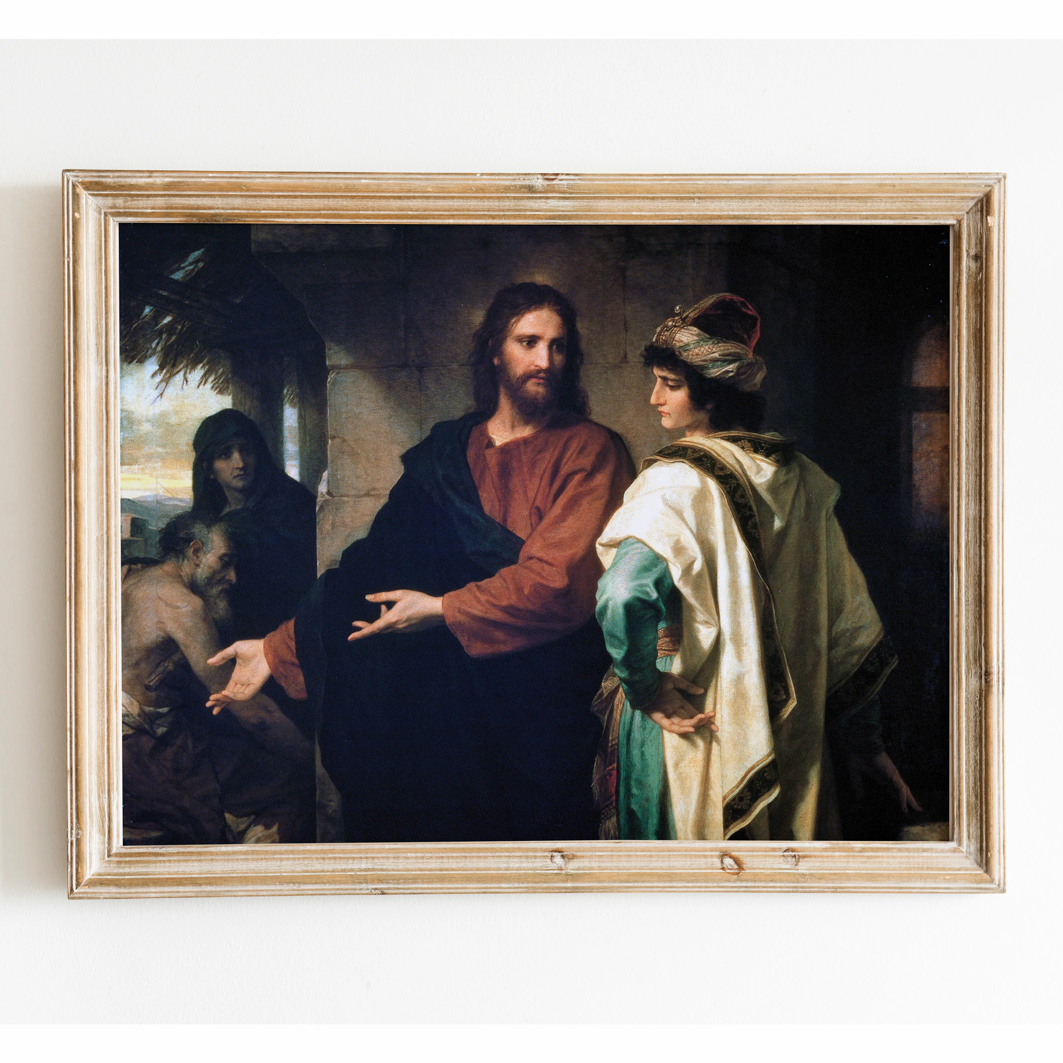 Christ And The Young Rich Ruler by Heinrich Hofmann