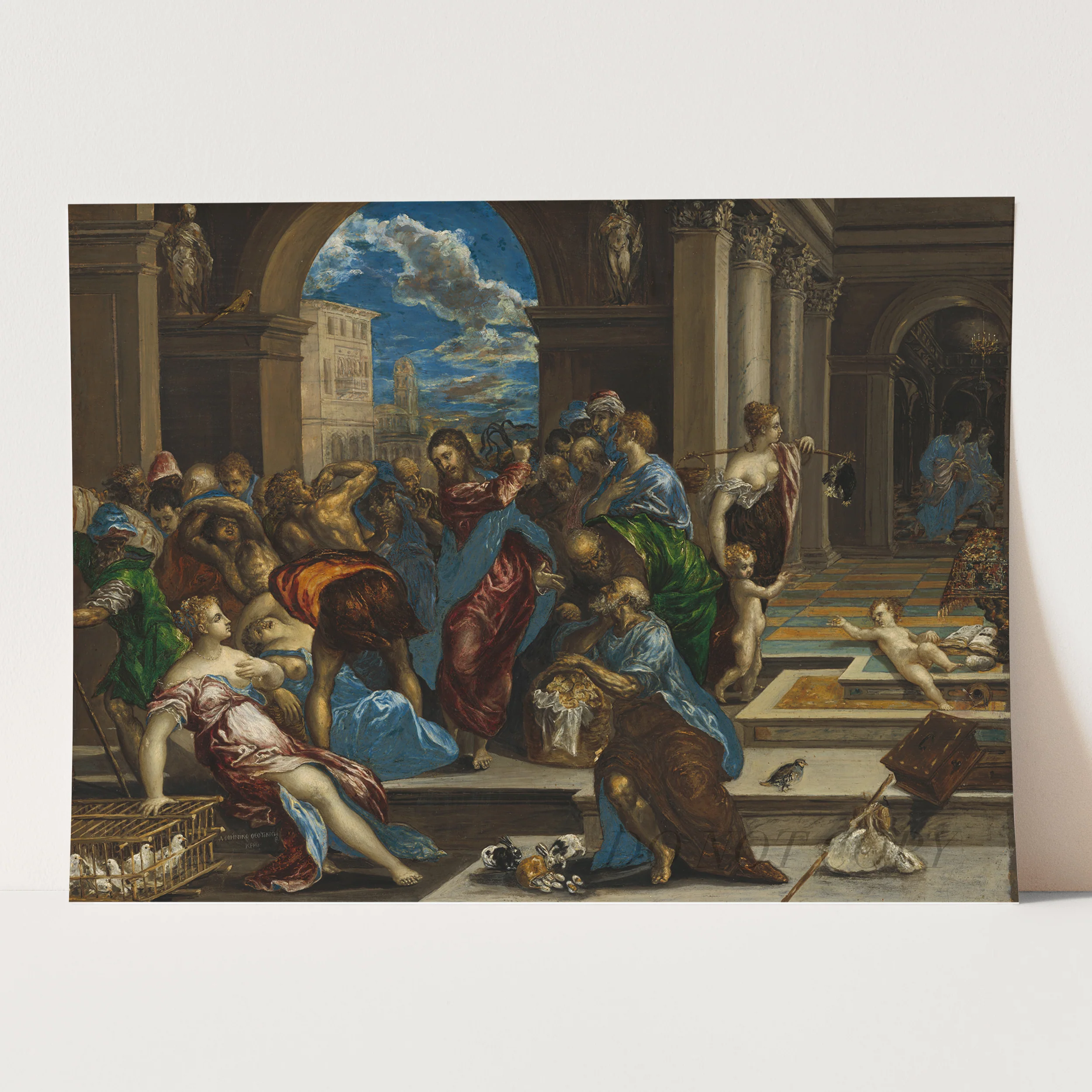 Christ Driving the Money Changers from the Temple by El Greco - Image 3