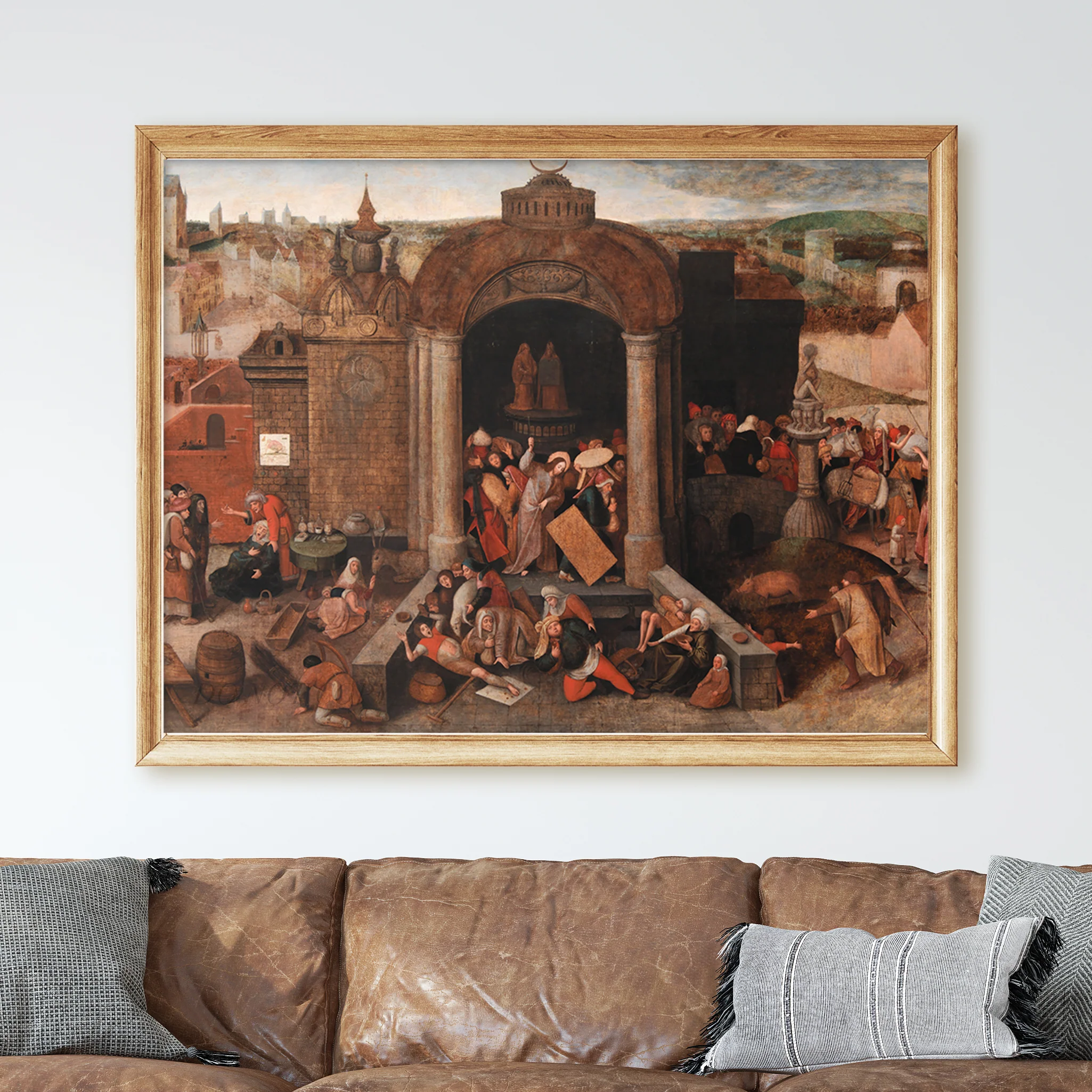 Christ Expels the Peddlers from the Temple by Pieter Bruegel the Elder - Image 2