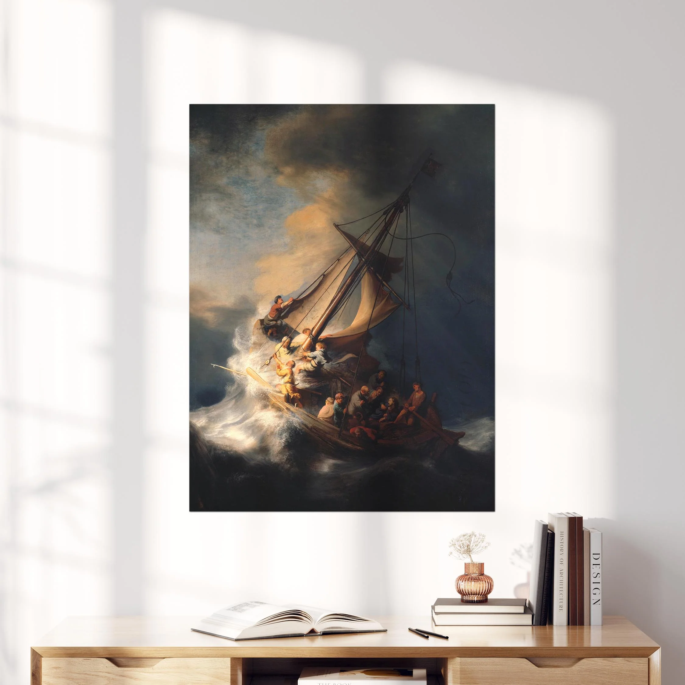 Christ in the Storm on the Sea of Galilee by Rembrandt - Image 4