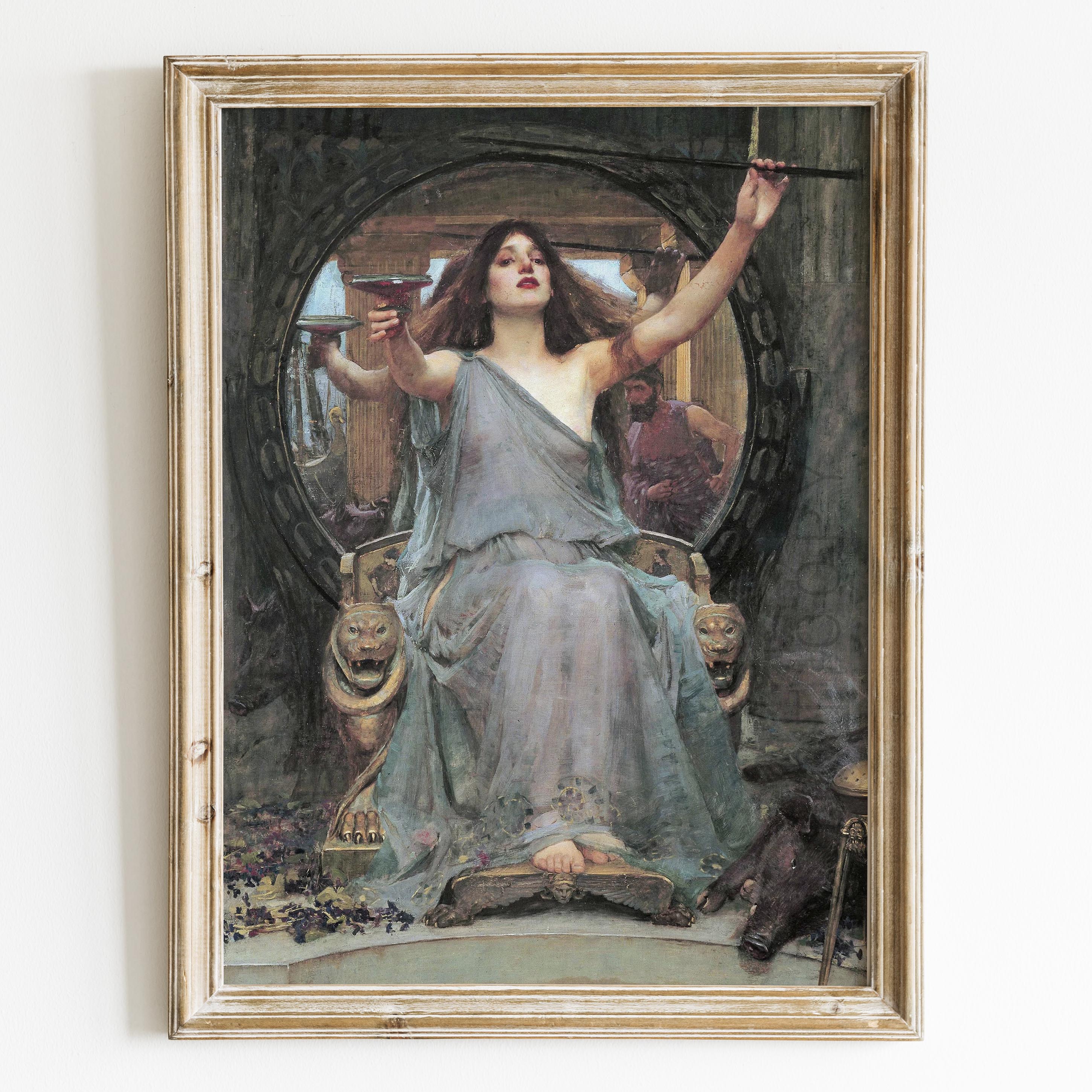 Circe Offering the Cup to Odysseus by John William Waterhouse