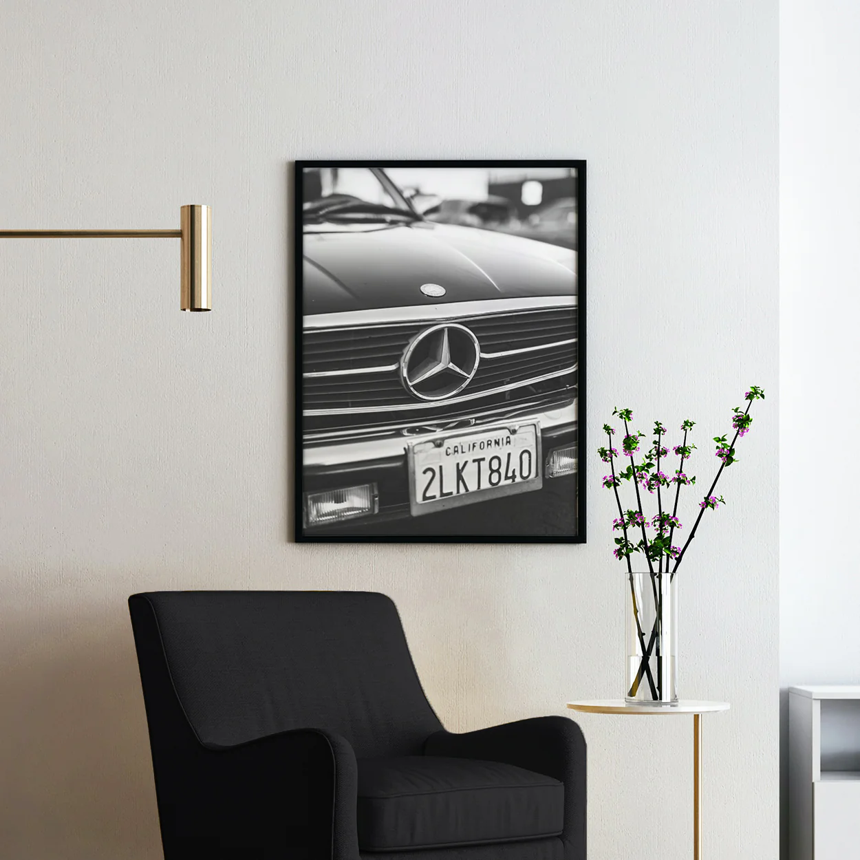 Classic Mercedes Benz Bumper Logo - Image 2