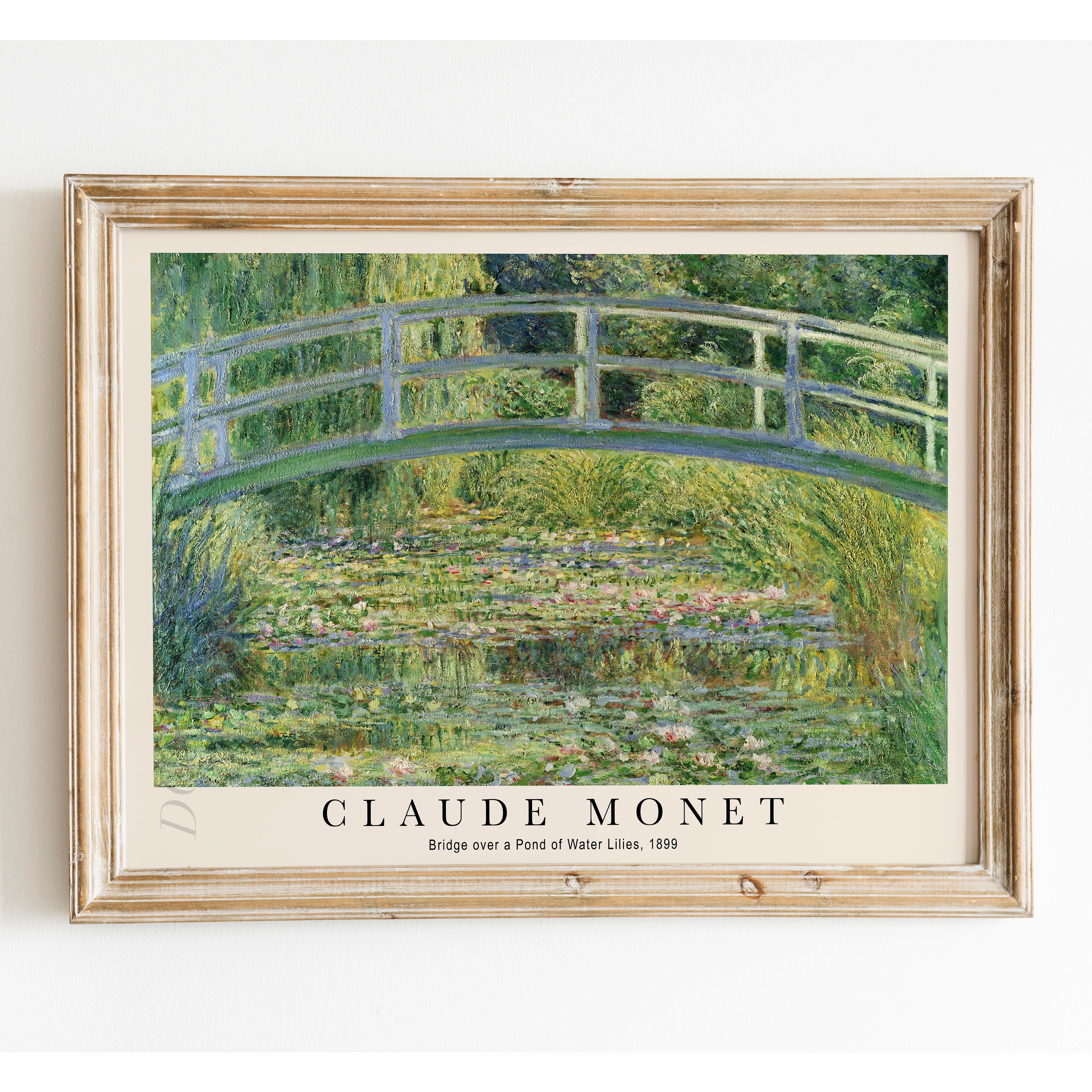 Claude Monet - Bridge over a Pond of Water Lilies