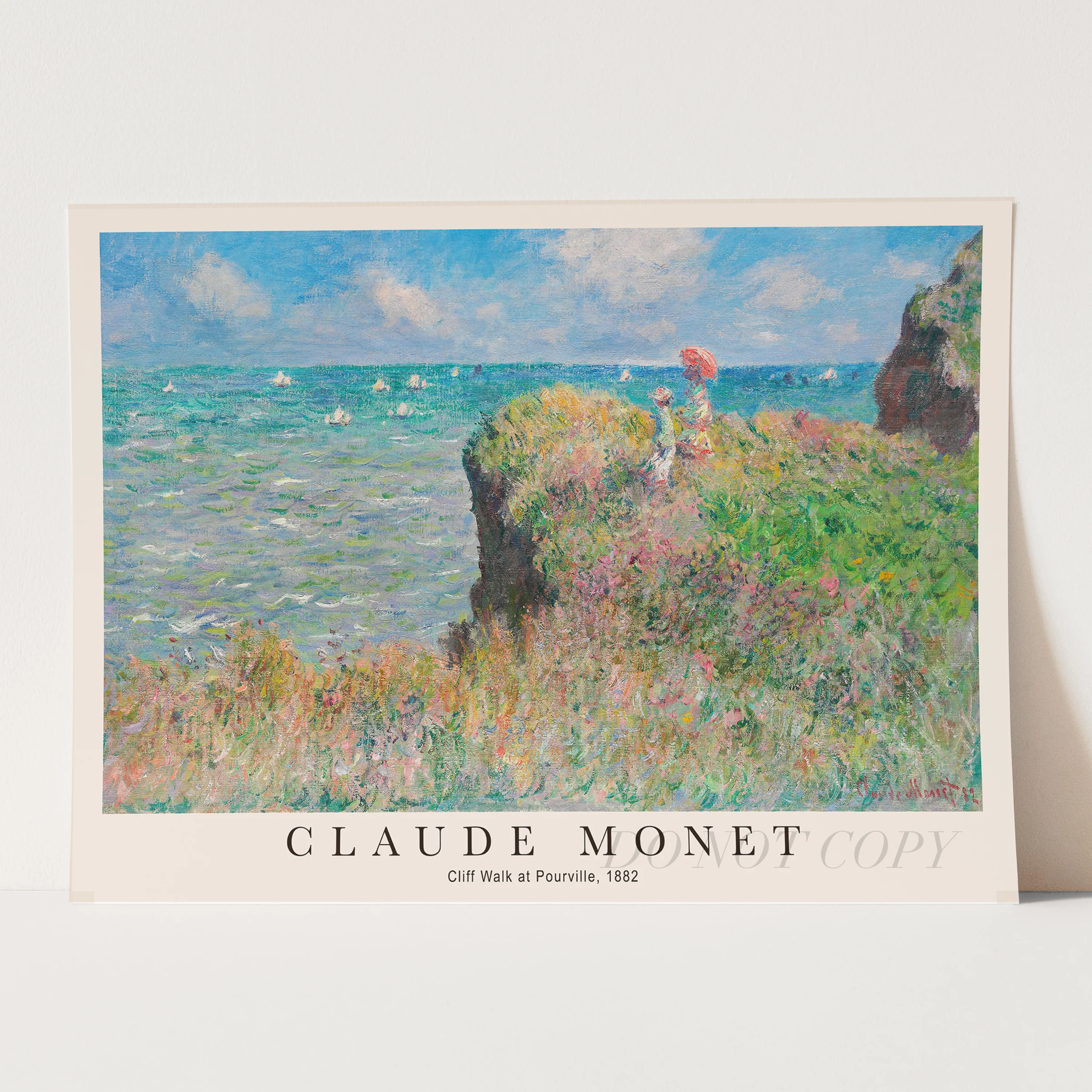 Claude Monet - Cliff Walk at Pourville - Image 3