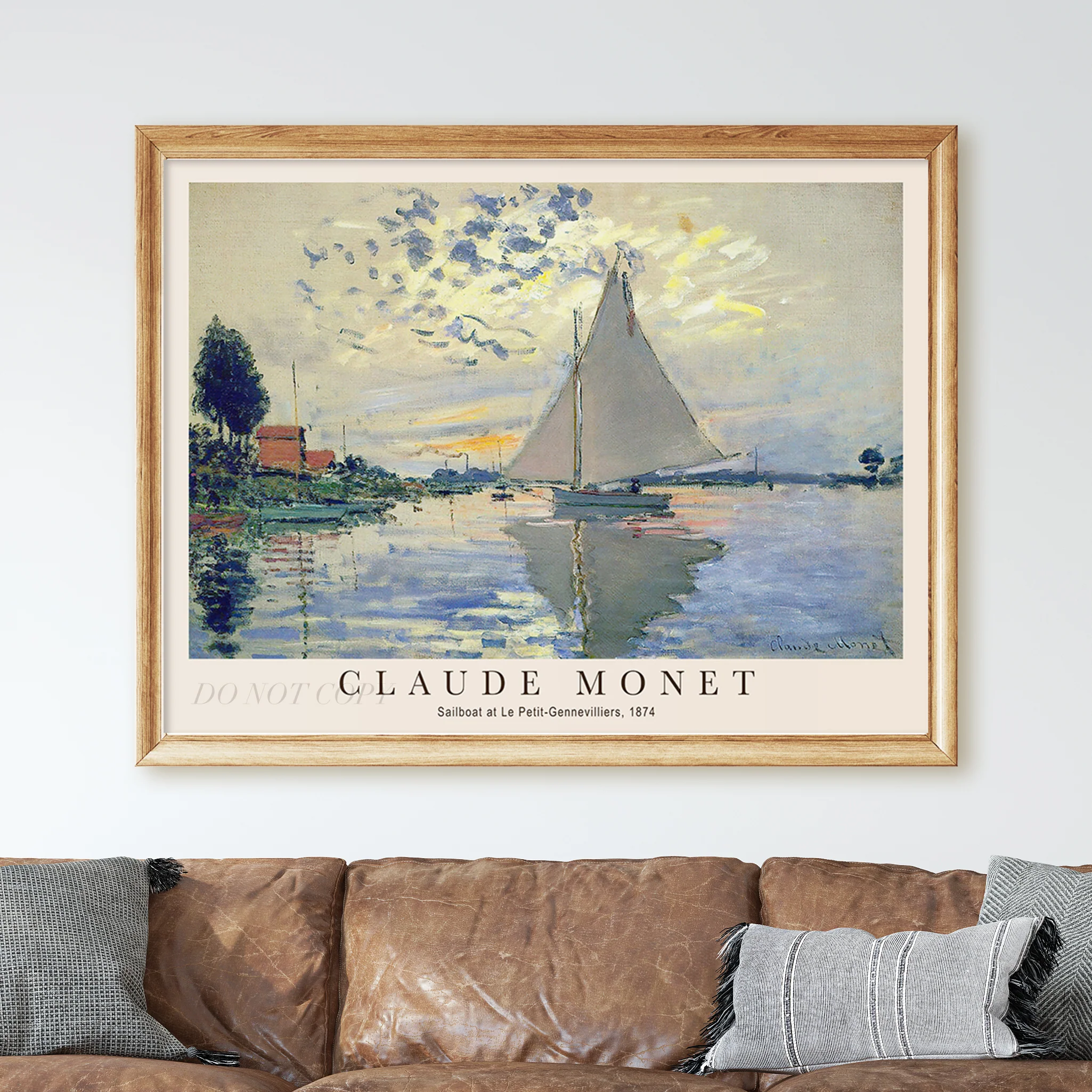 Claude Monet - Sailboat at Le Petit-Gennevilliers - Image 2