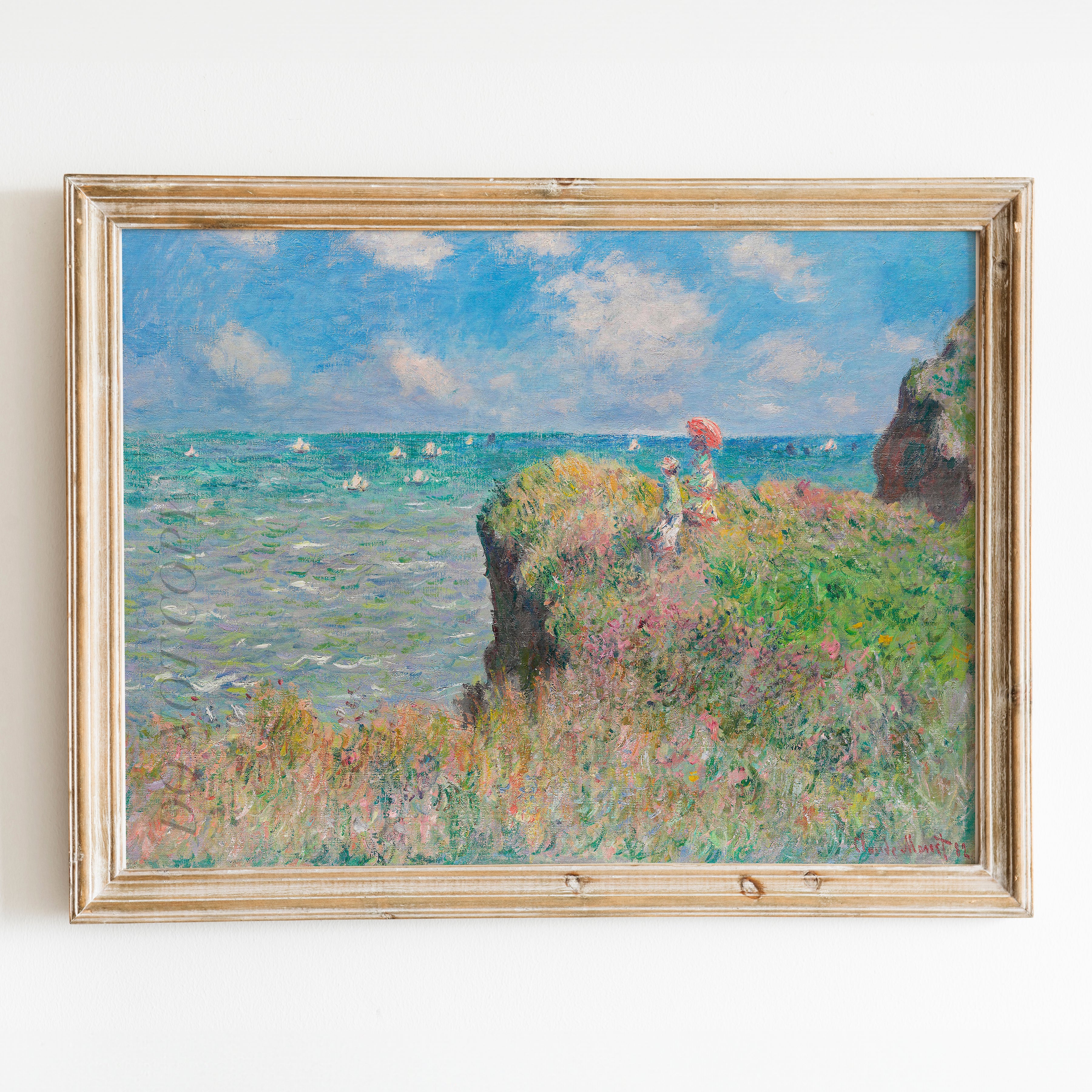 Cliff Walk at Pourville (1882) by Claude Monet