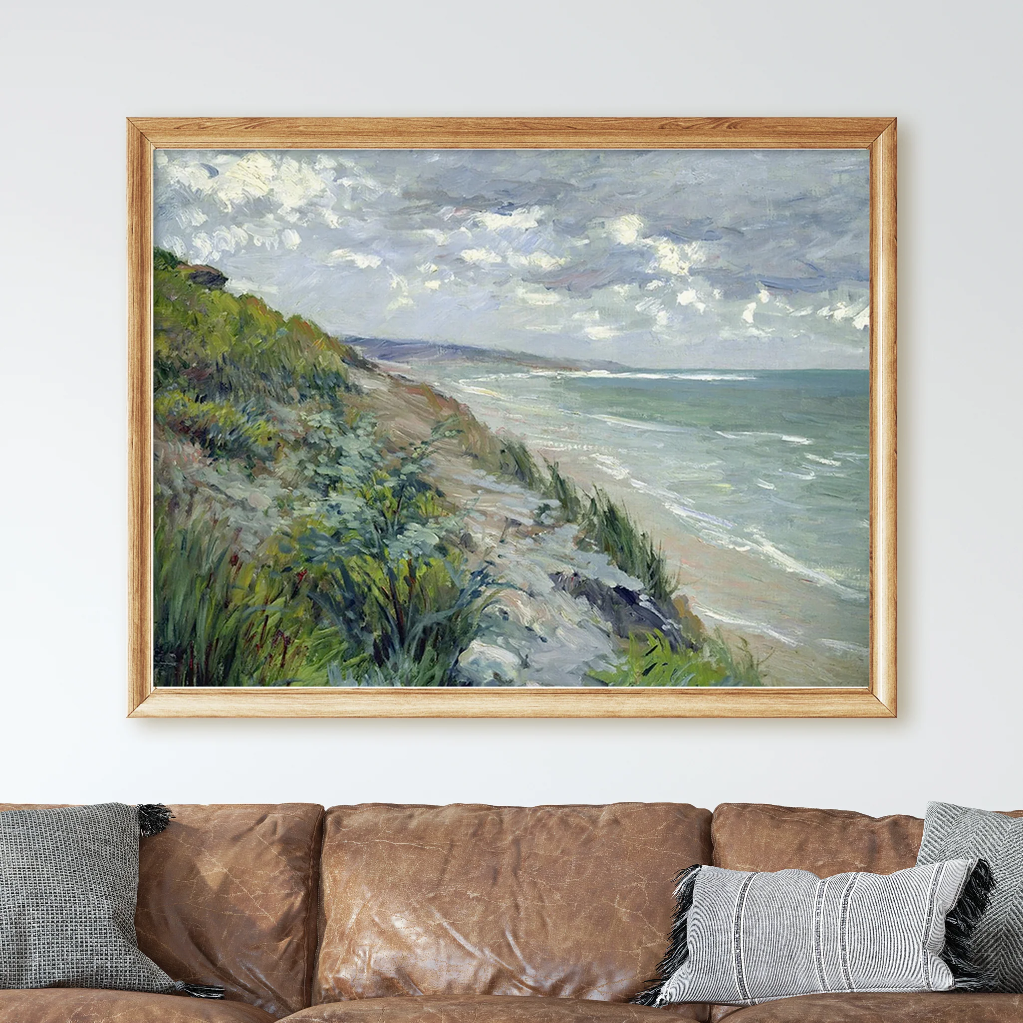 Cliffs by the Sea at Trouville by Gustave Caillebotte - Image 2