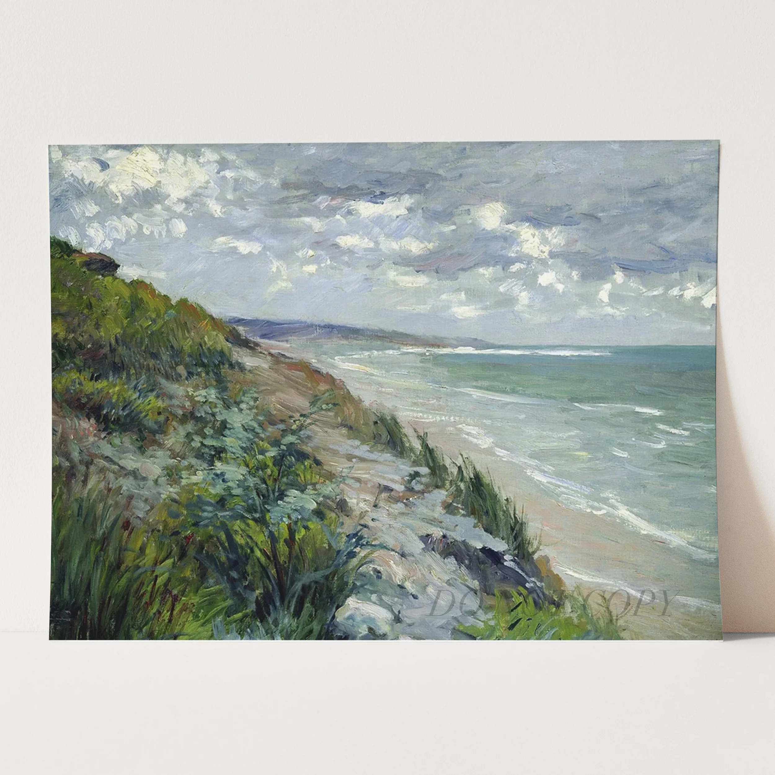 Cliffs by the Sea at Trouville by Gustave Caillebotte - Image 3