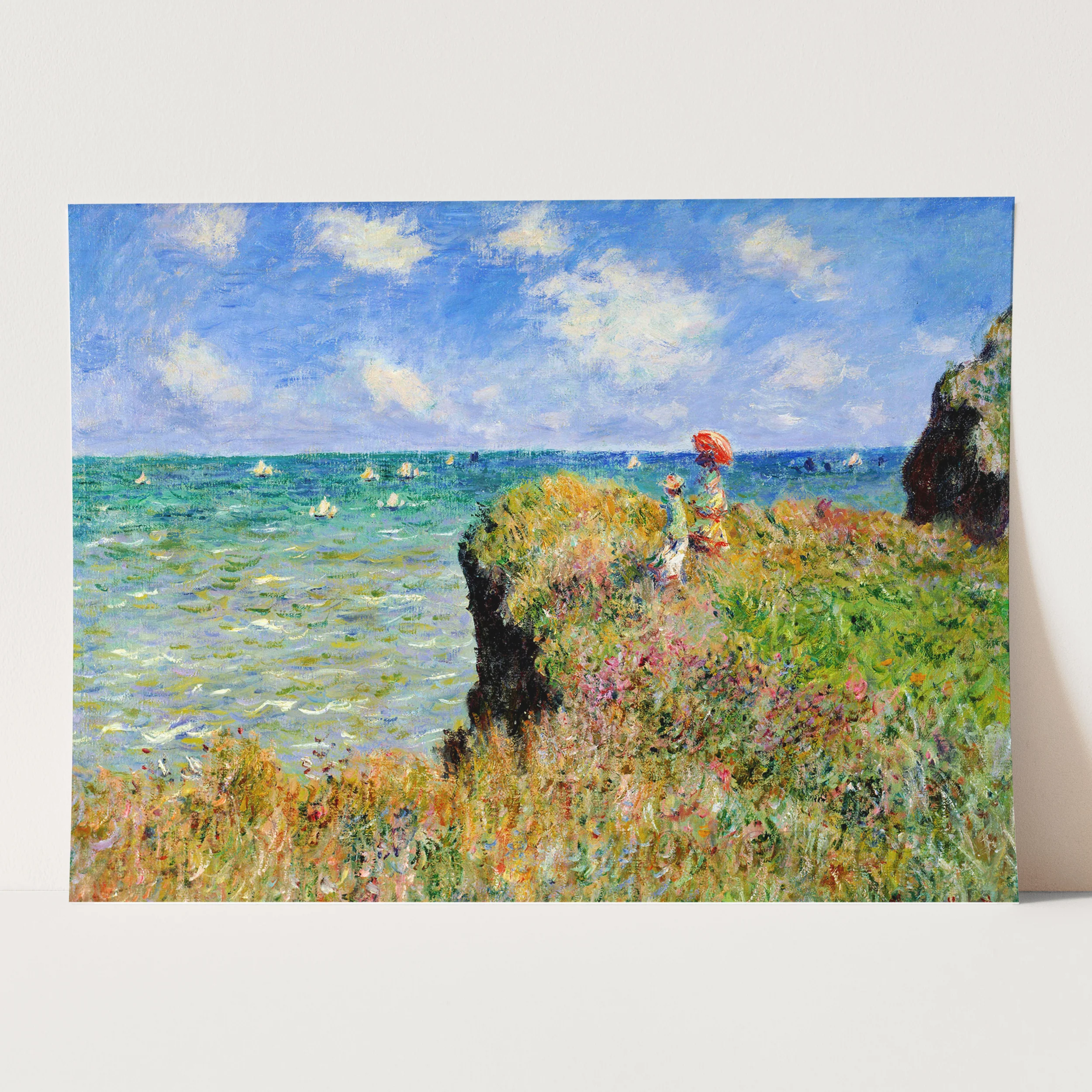 Clifftop Walk At Pourville by Claude Monet - Image 3
