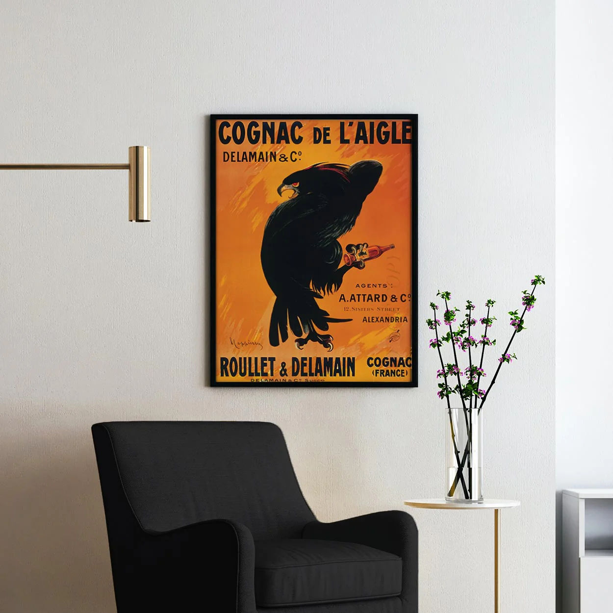 Cognac de L'Aigle - Vintage Advertising Poster - Image 2