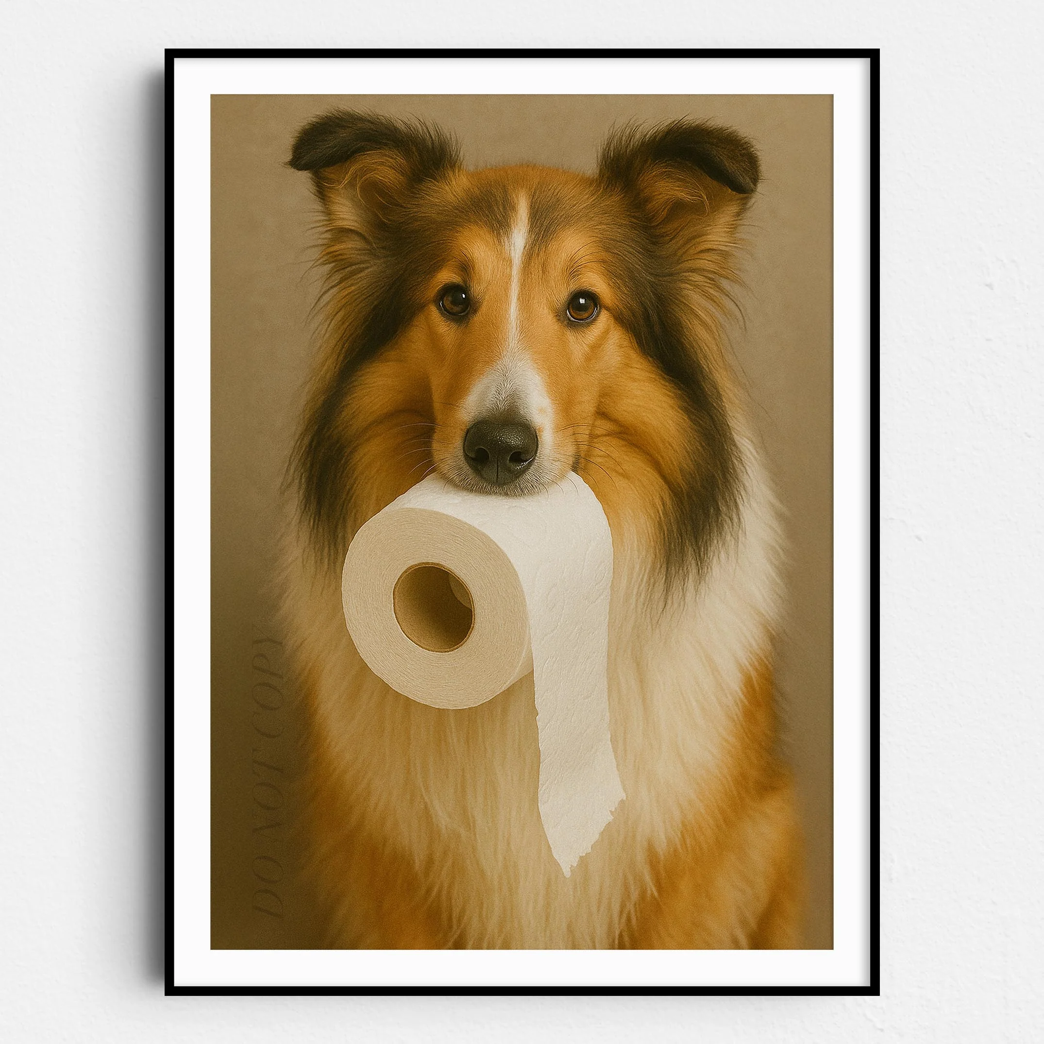 Collie Dog Toilet Paper