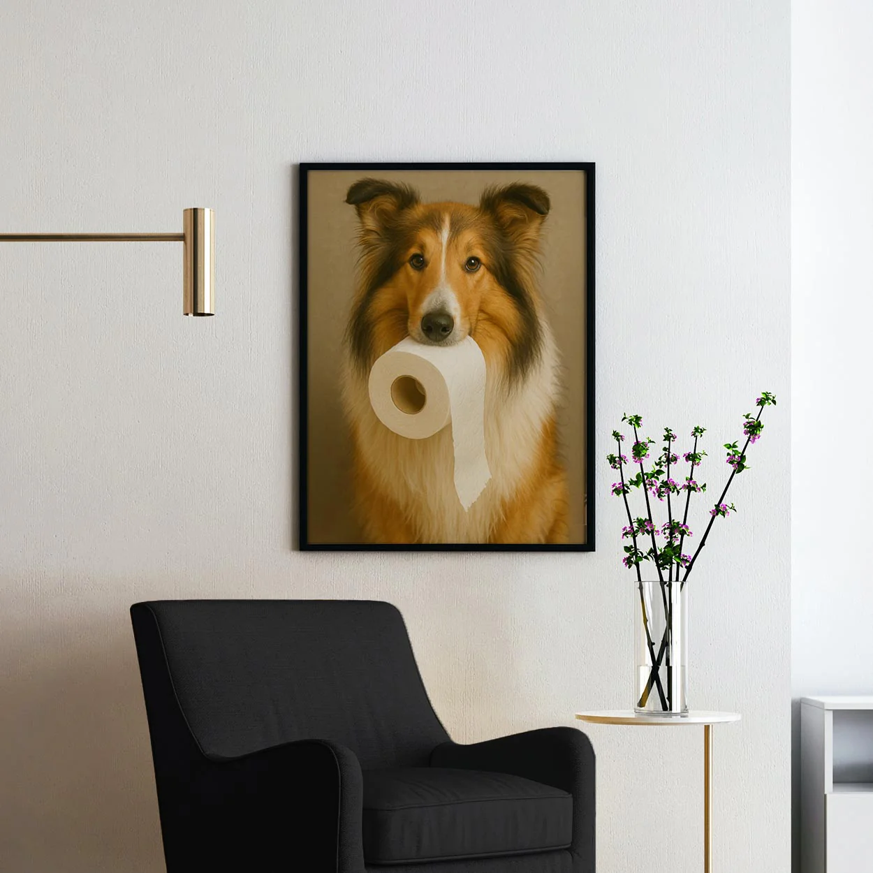 Collie Dog Toilet Paper - Image 2
