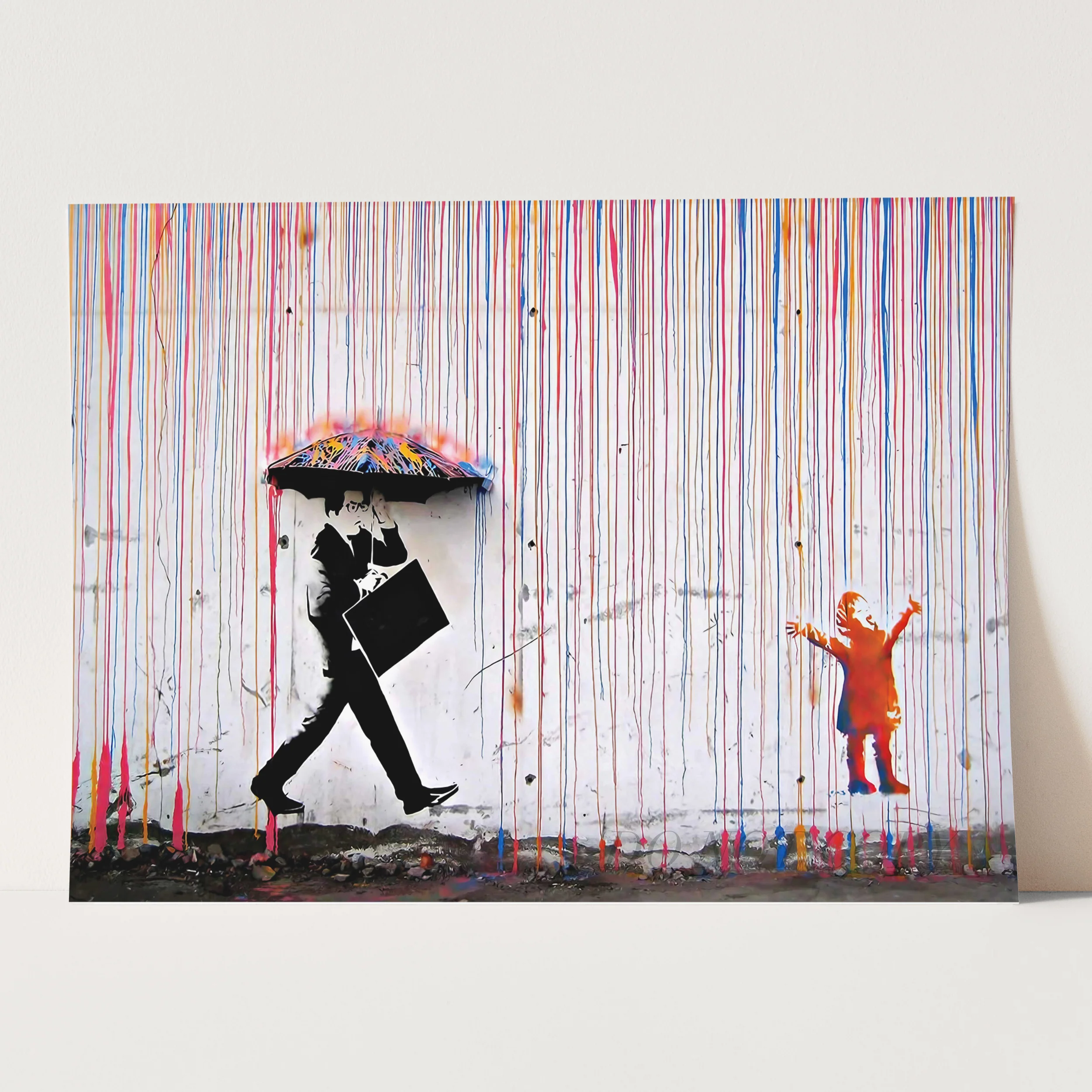 Colored Rain Banksy - Image 3