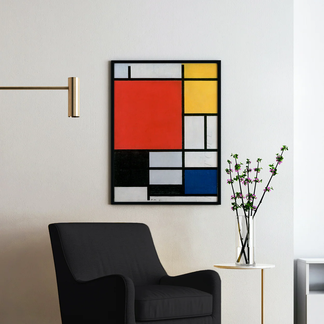Composition with Red, Yellow, Blue, and Black (1921) by Piet Mondrian - Image 2