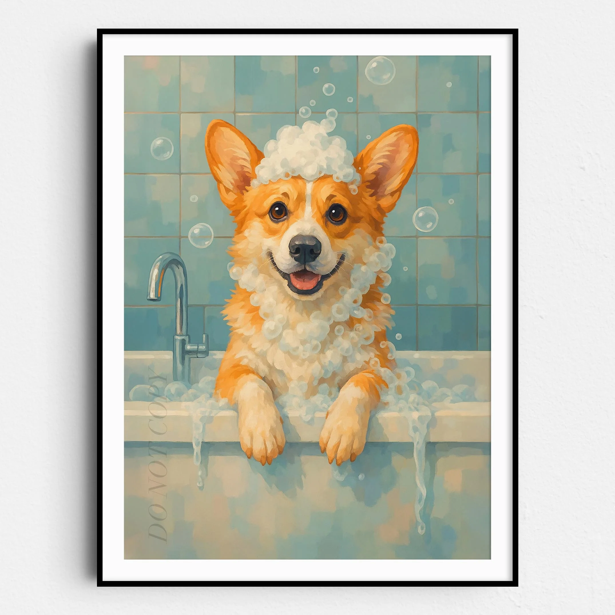 Corgi Dog Bathtub Bubble Bath